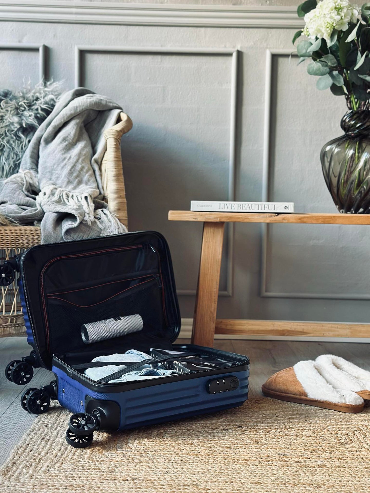Trolley-Koffer - Blau