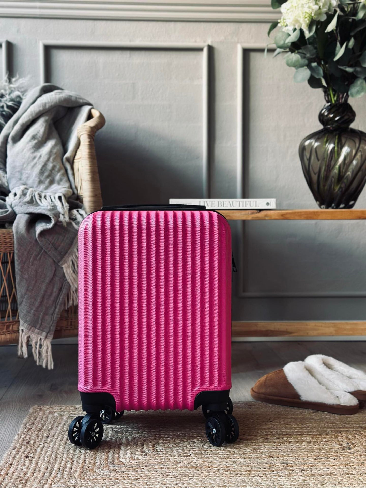 Trolley-Koffer - Magenta-Pink