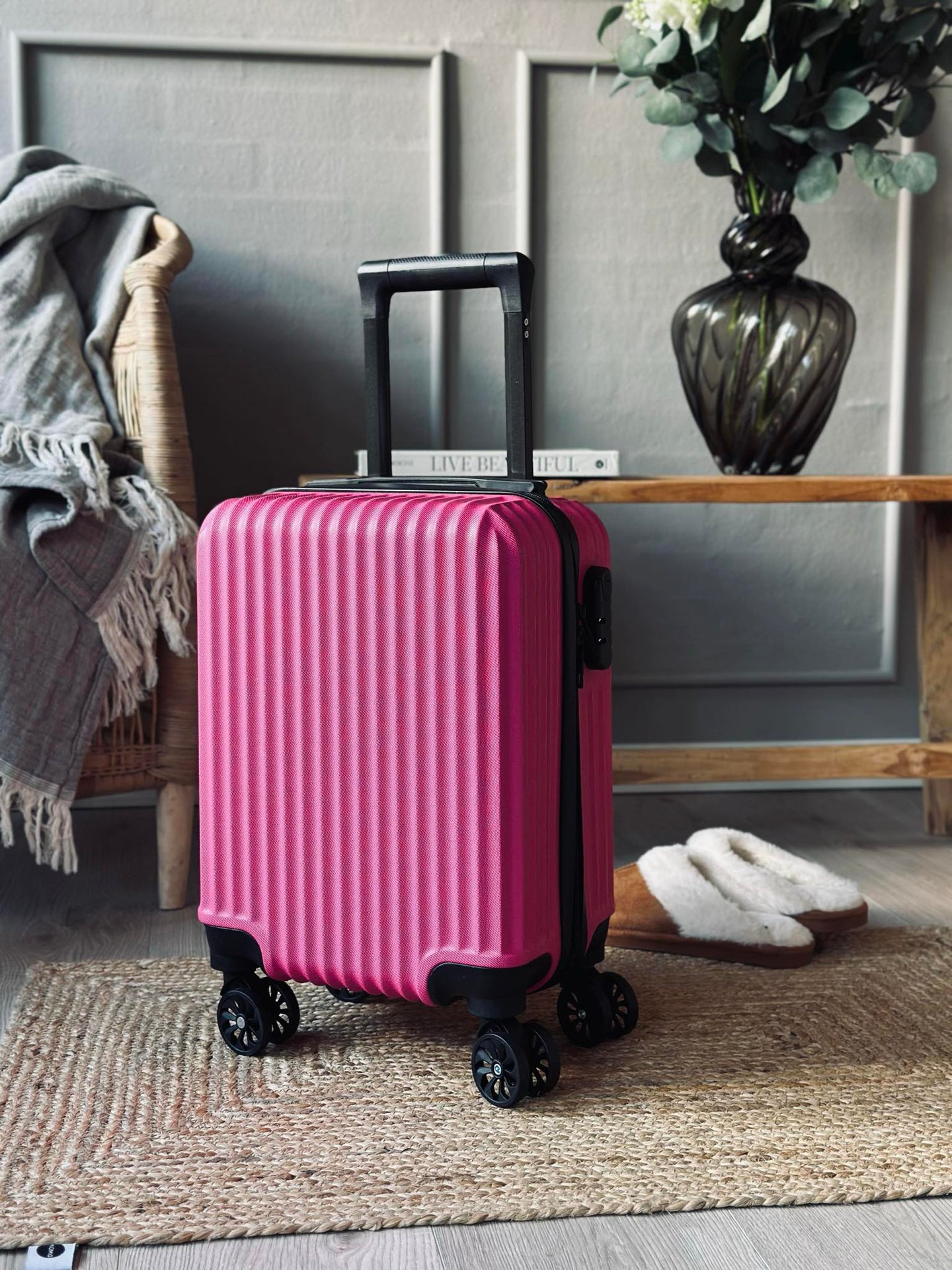 Trolley-Koffer - Magenta-Pink
