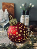 Weihnachtskugel mit LED-Licht - Rot
