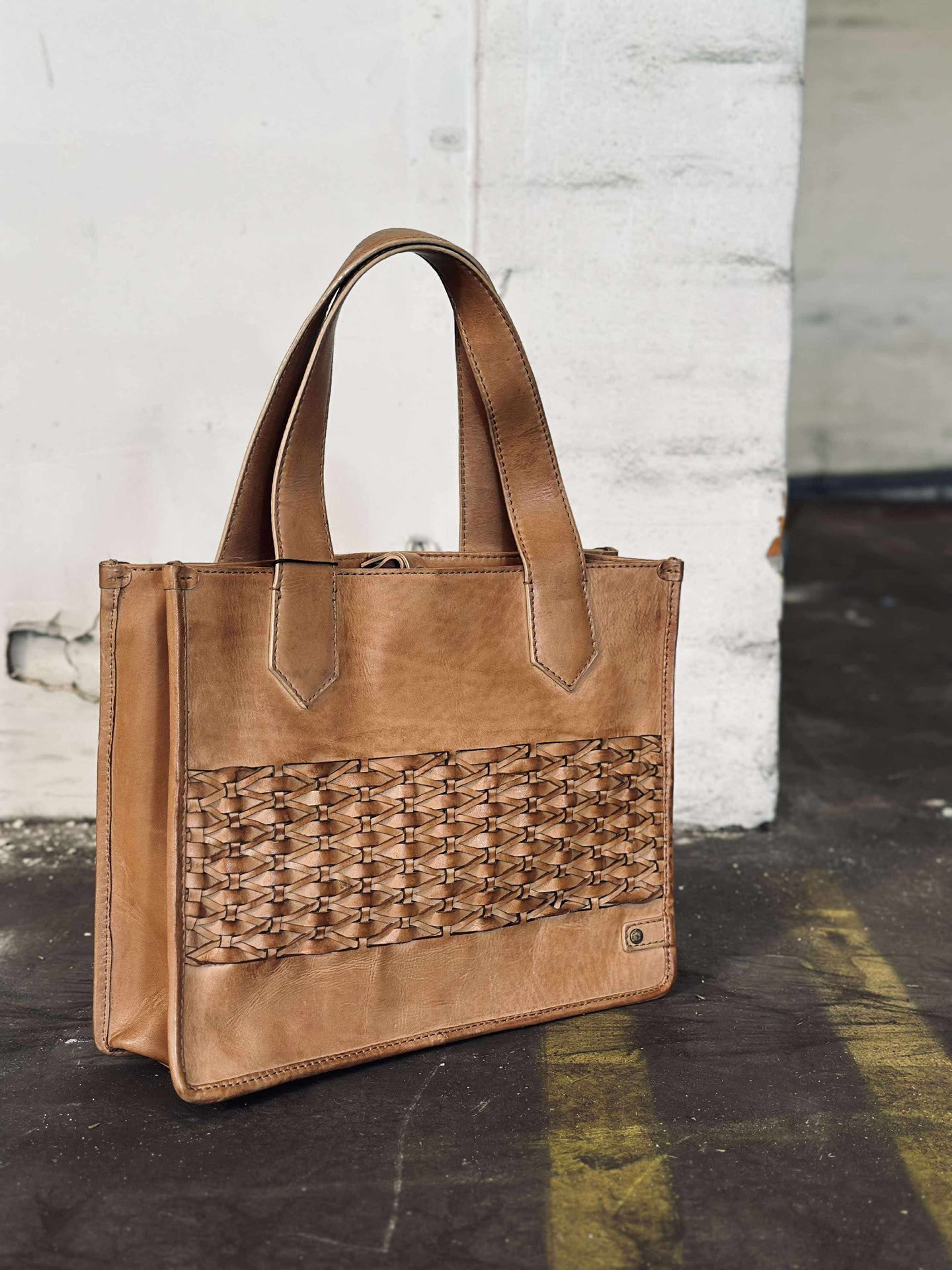 Elegante Handtasche - Camel