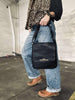 Elegante Schultertasche - Kalbsleder