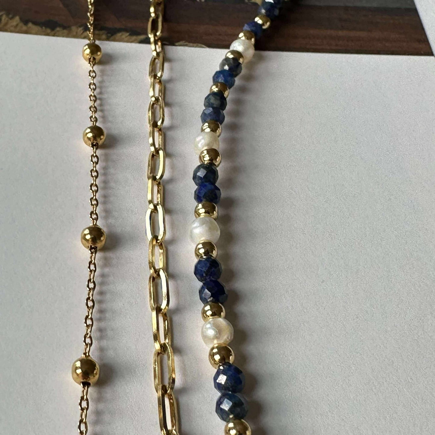 Armband-Set Lilja mit 3 Stk. - Echte Süßwasserperlen