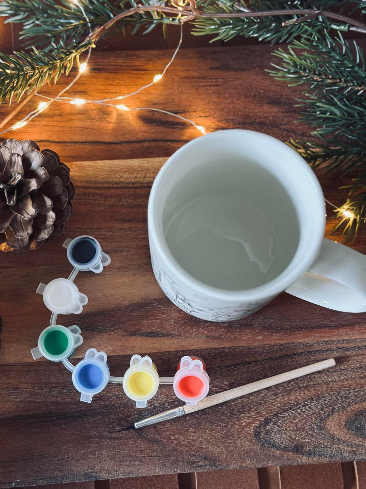 Weihnachtstasse zum Bemalen