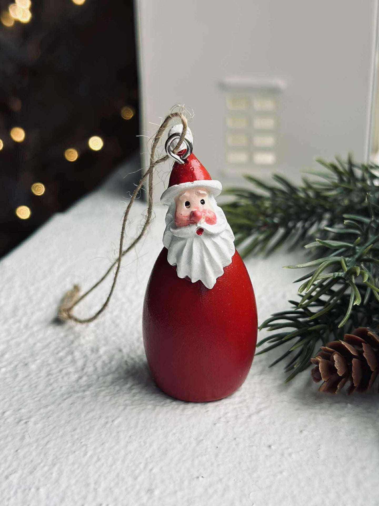 Anhänger Weihnachtsmann - wood