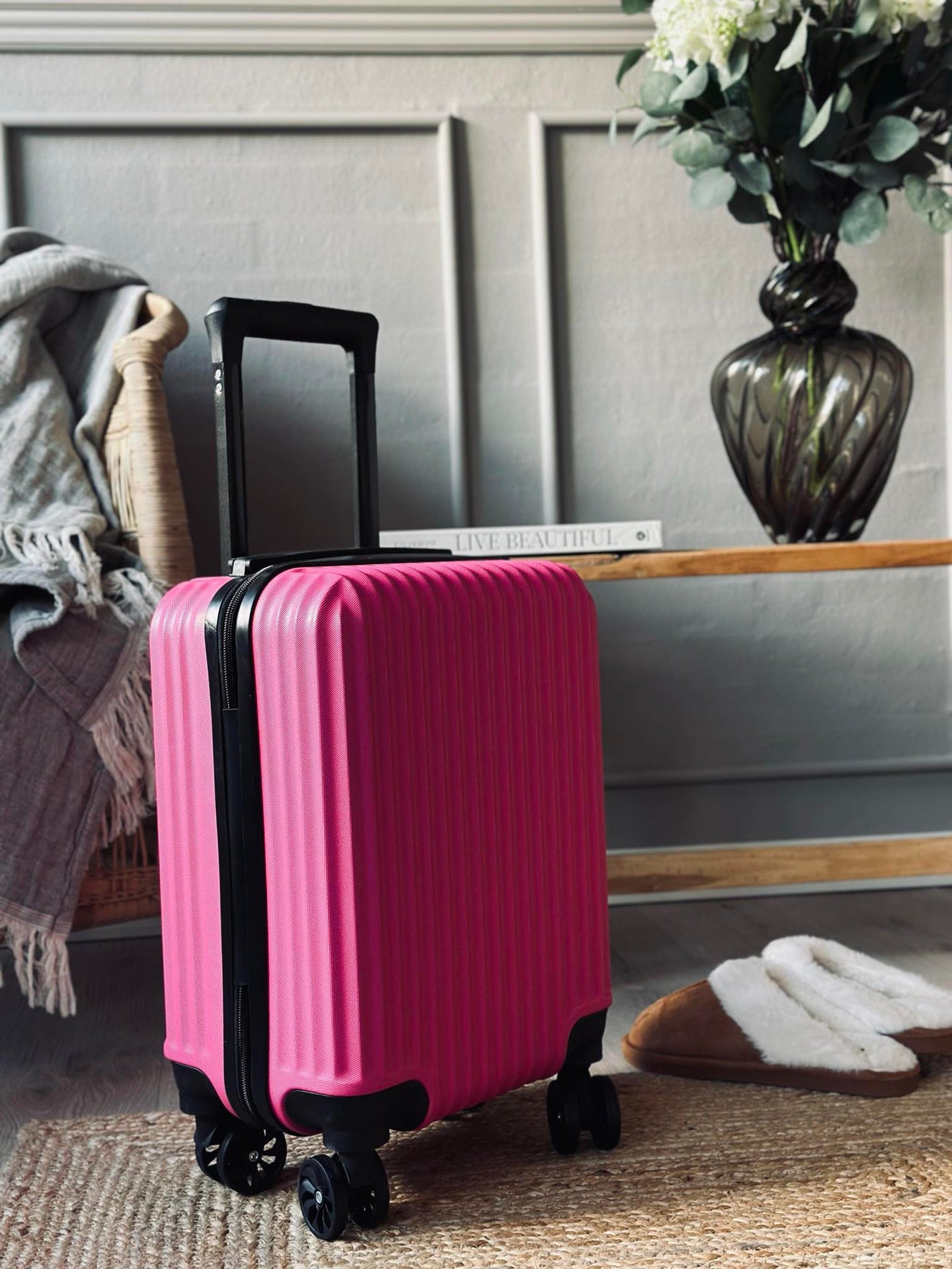 Trolley-Koffer - Magenta-Pink