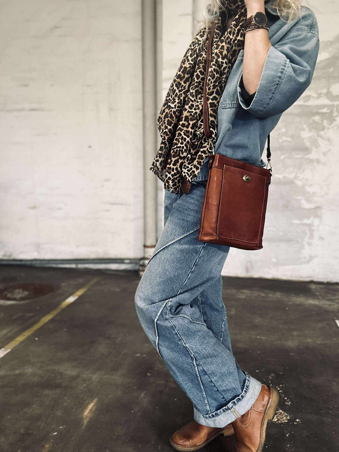 Crossover Moa small - Cognac