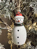Anhänger Schneemann - wood