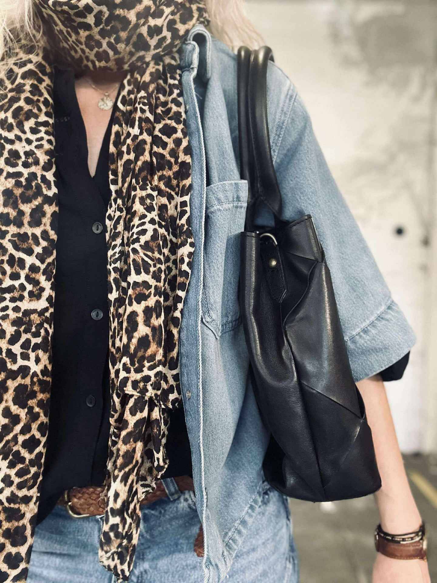 Shopper black delux