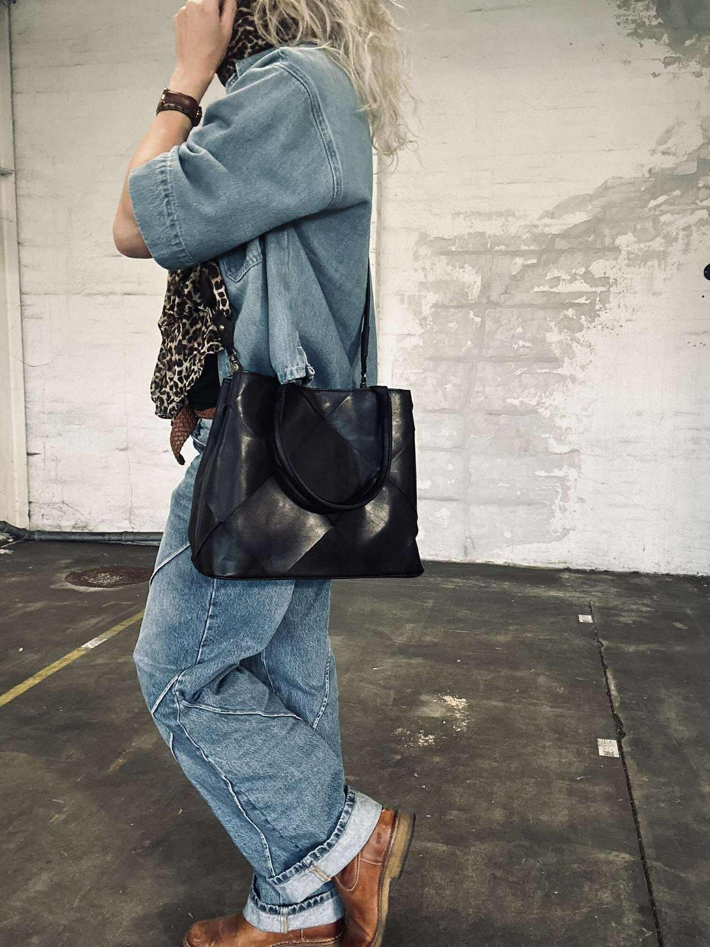 Shopper black delux