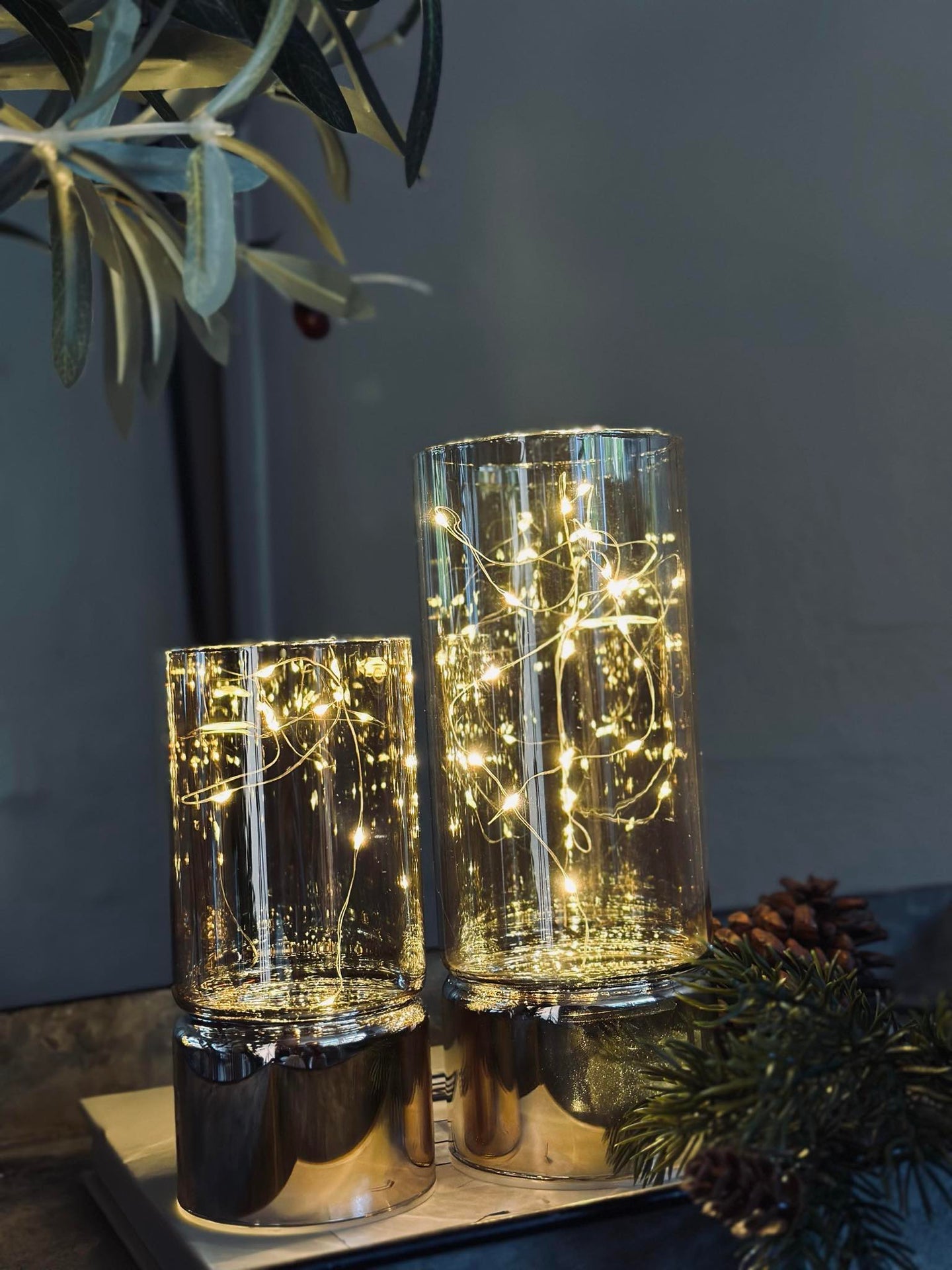 Laternen MAGIC mit LED - Set mit 2 Stück
