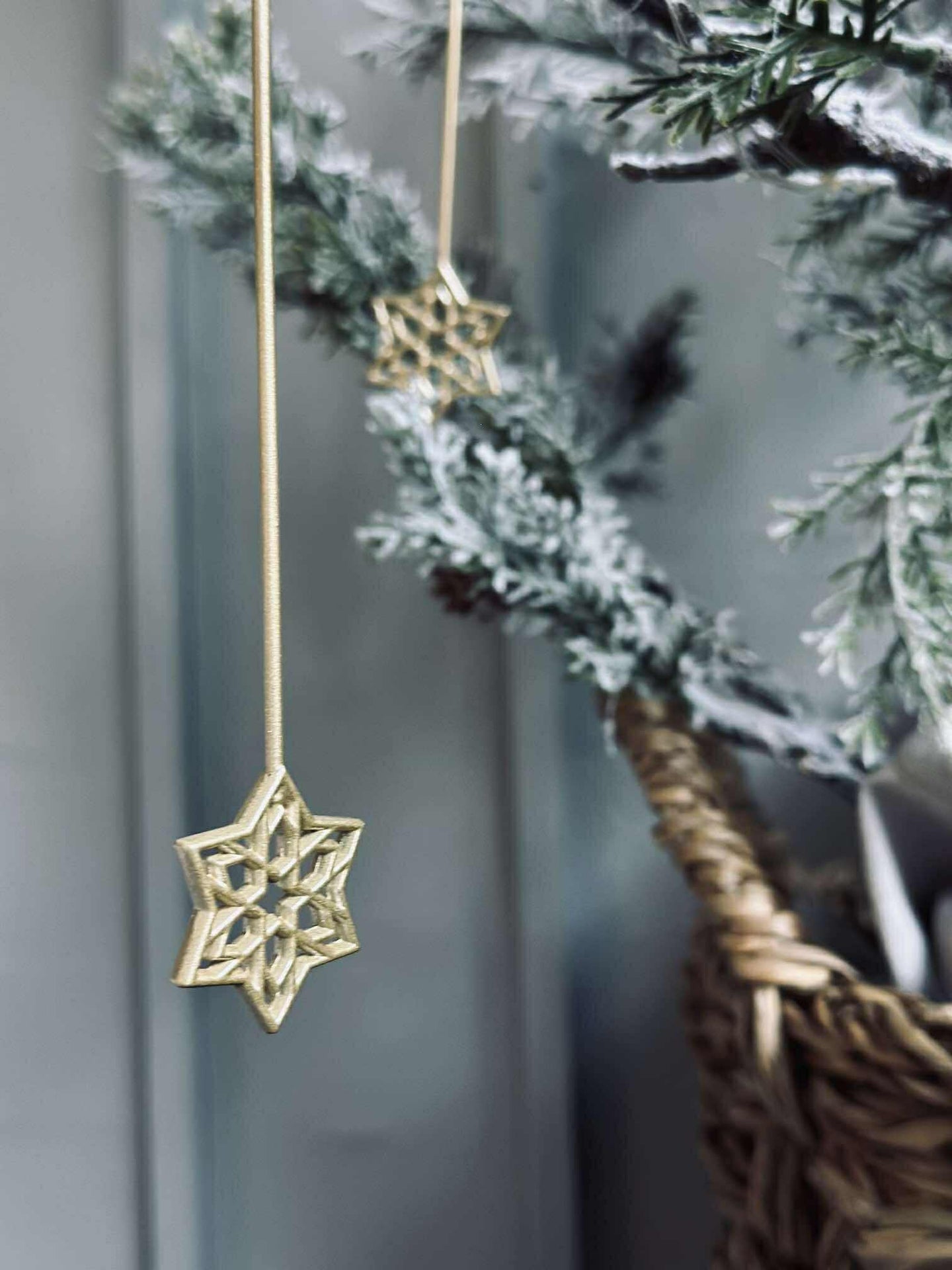 Kerzenhalter für Weihnachtsbaum STAR - 6 Stk.