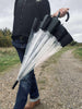 Regenschirm Transparent - Black