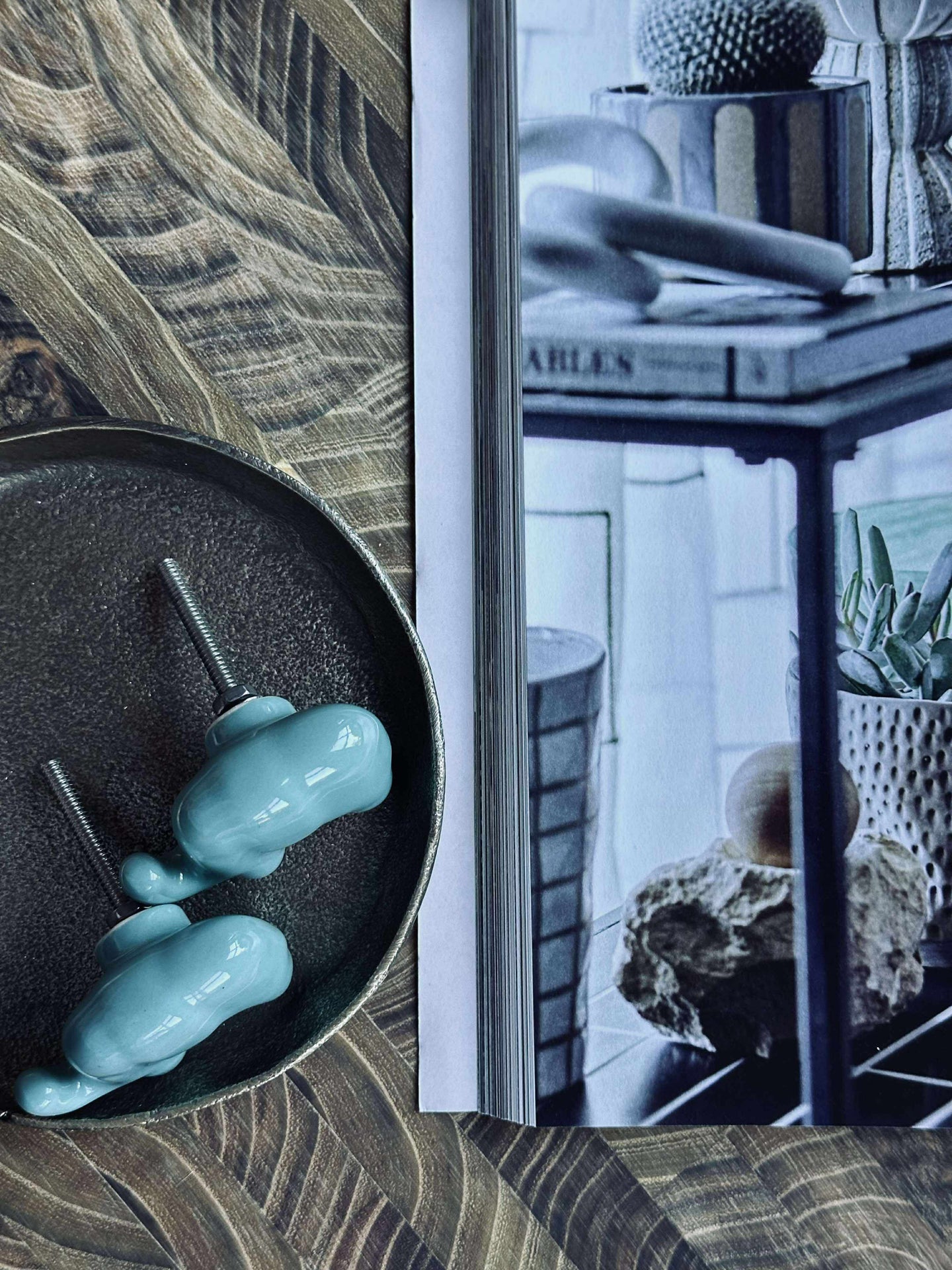 Griff Elefant blau - 2 Stück