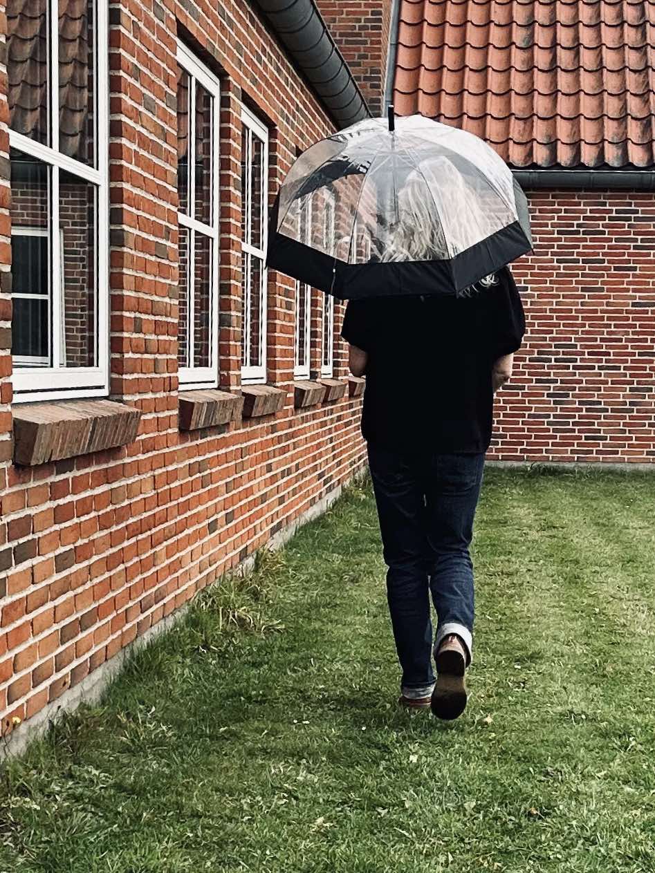 Regenschirm Transparent - Black