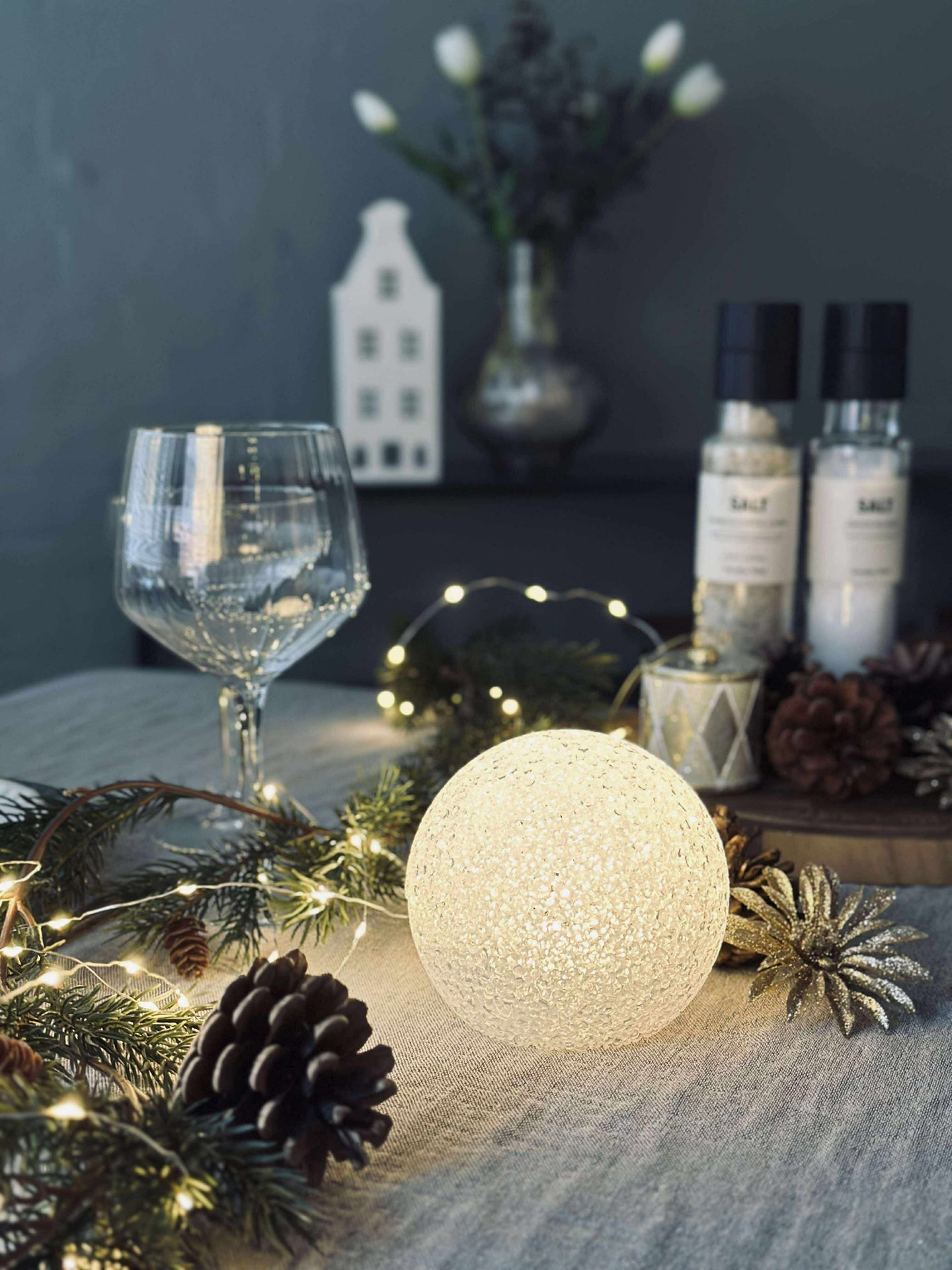 Kugel mit LED-Licht