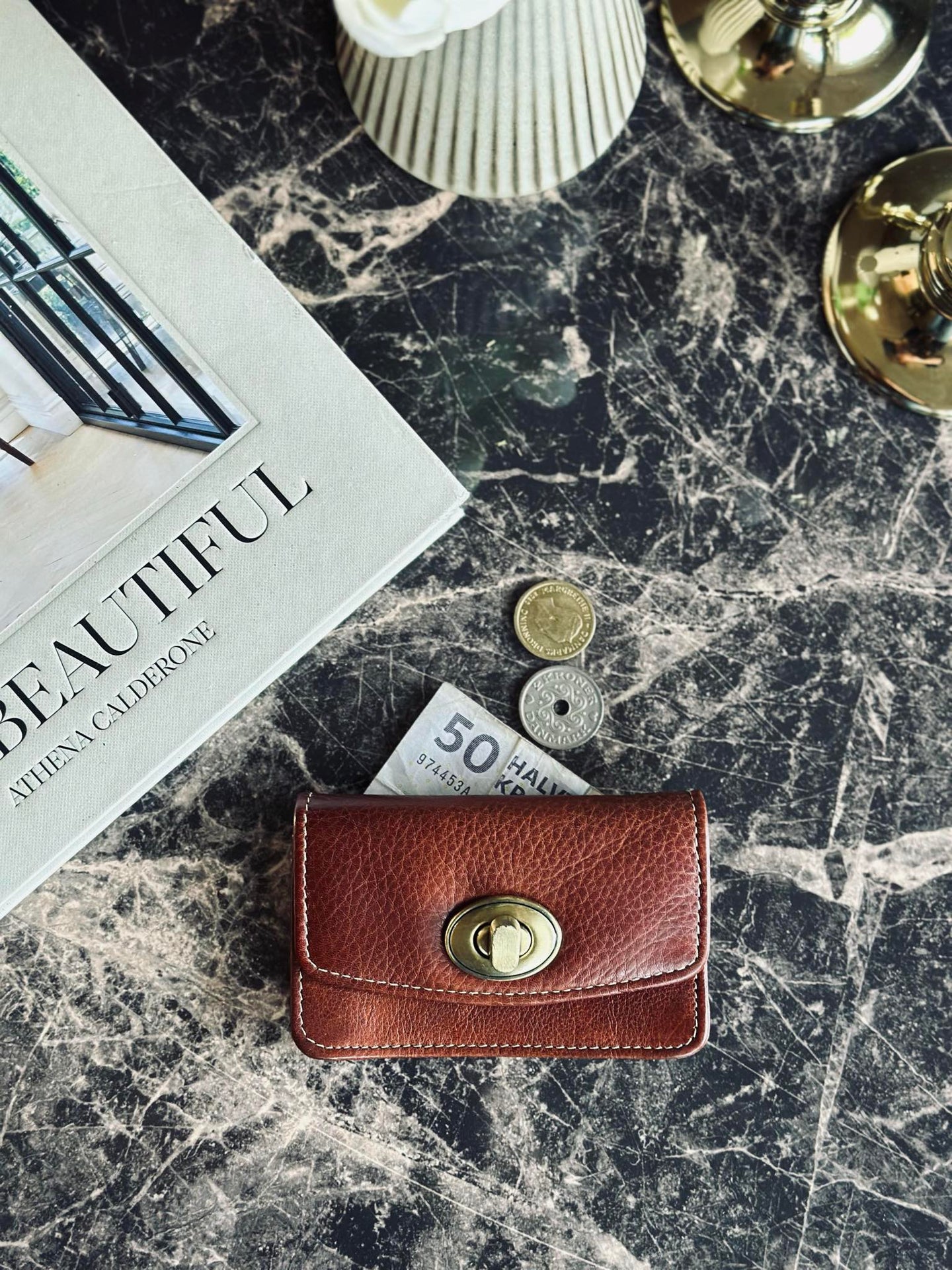Geldbörse Moa Small Cognac