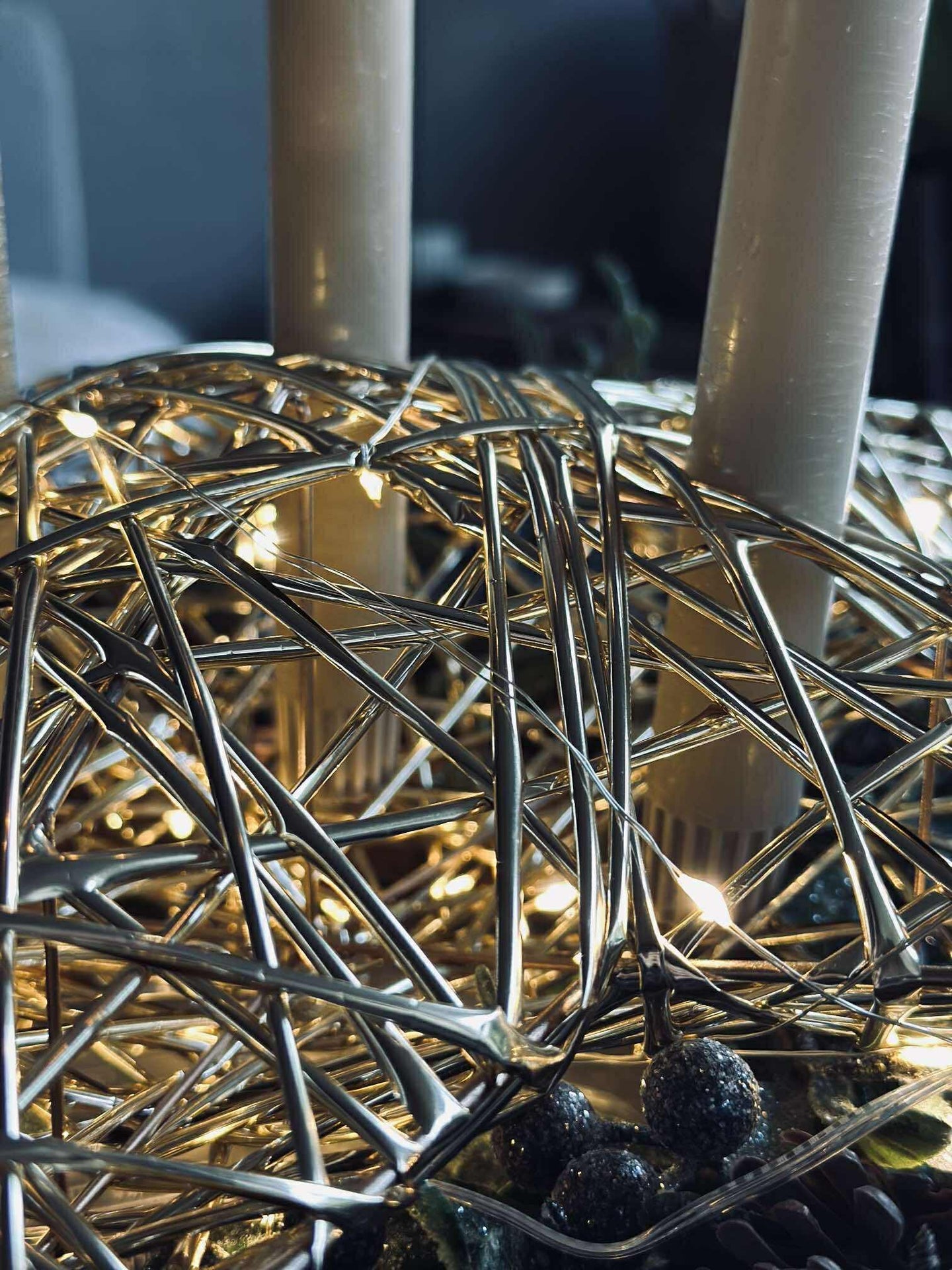 Stern mit LED-Licht - Gold