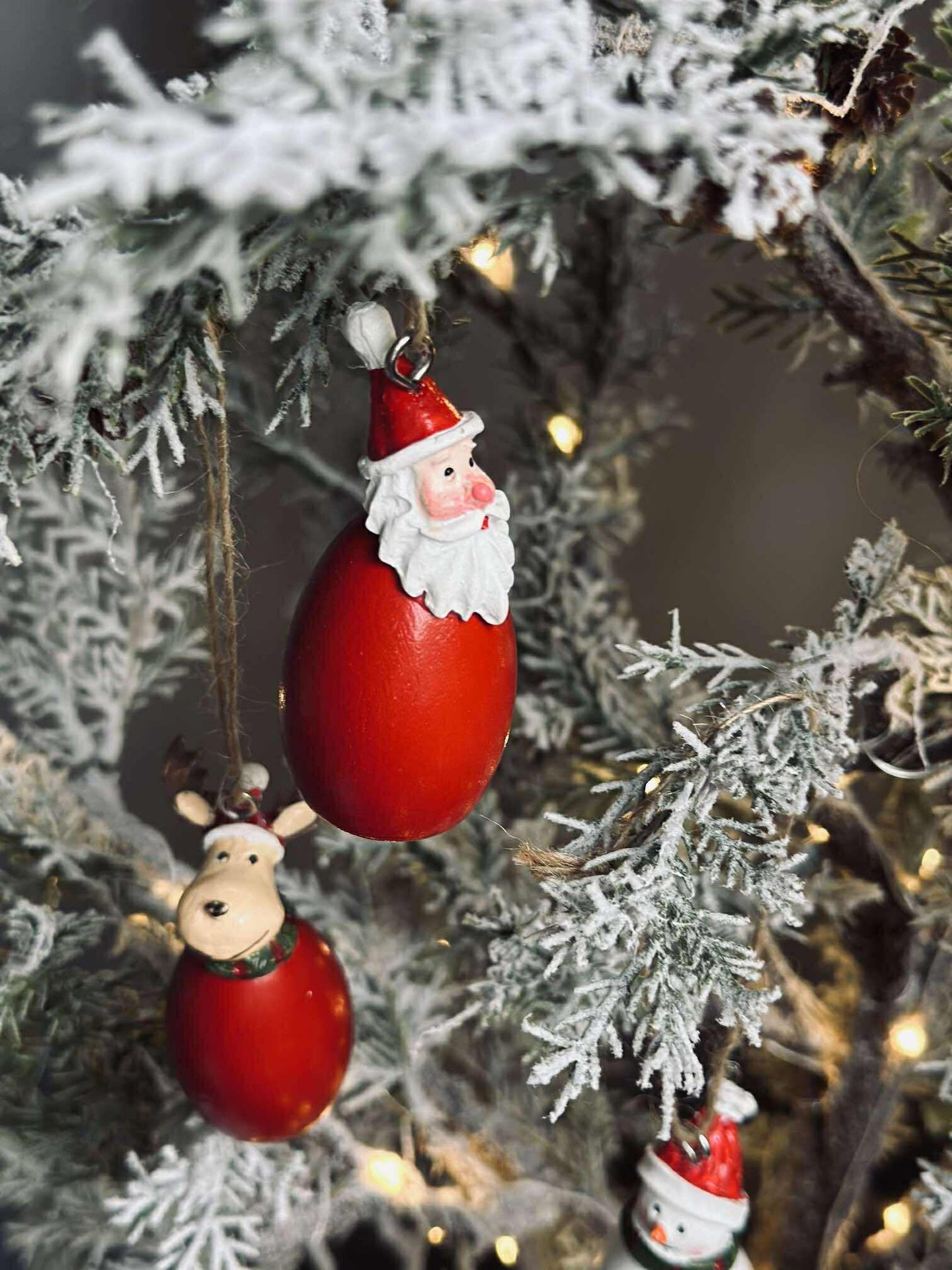 Anhänger Weihnachtsmann - wood