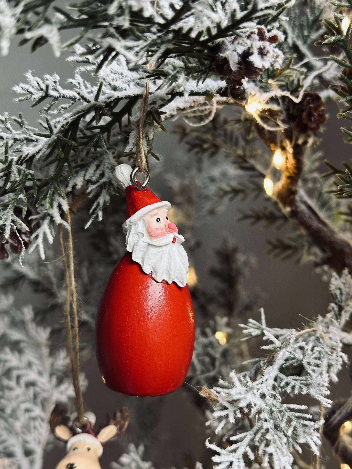 Anhänger Weihnachtsmann - wood
