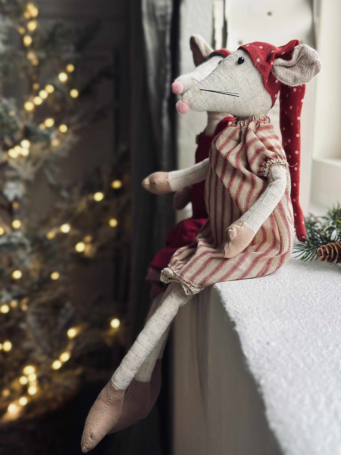 Weihnachtsmaus 47 cm
