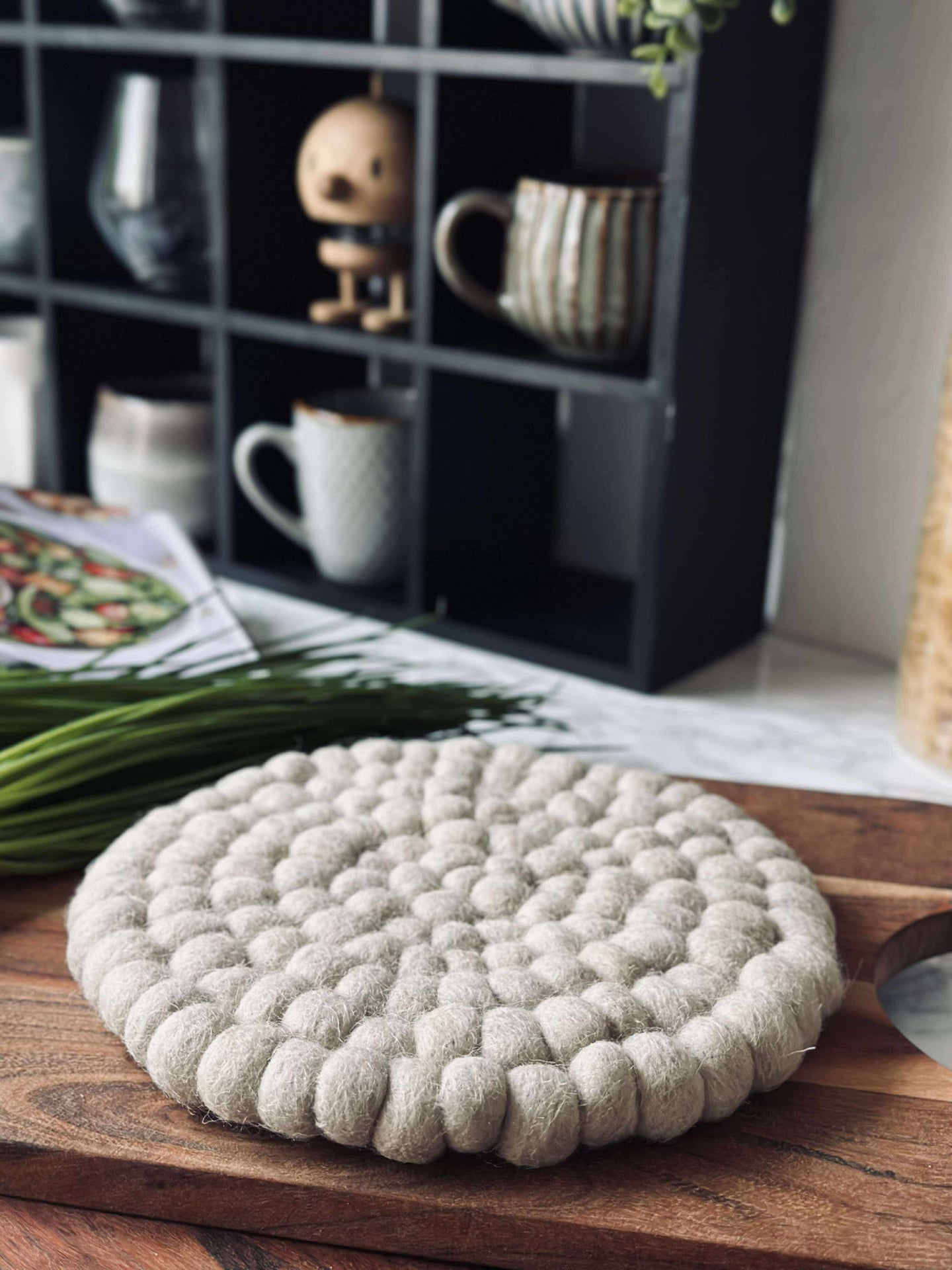 Tischuntersetzer DOTS - Naturwolle