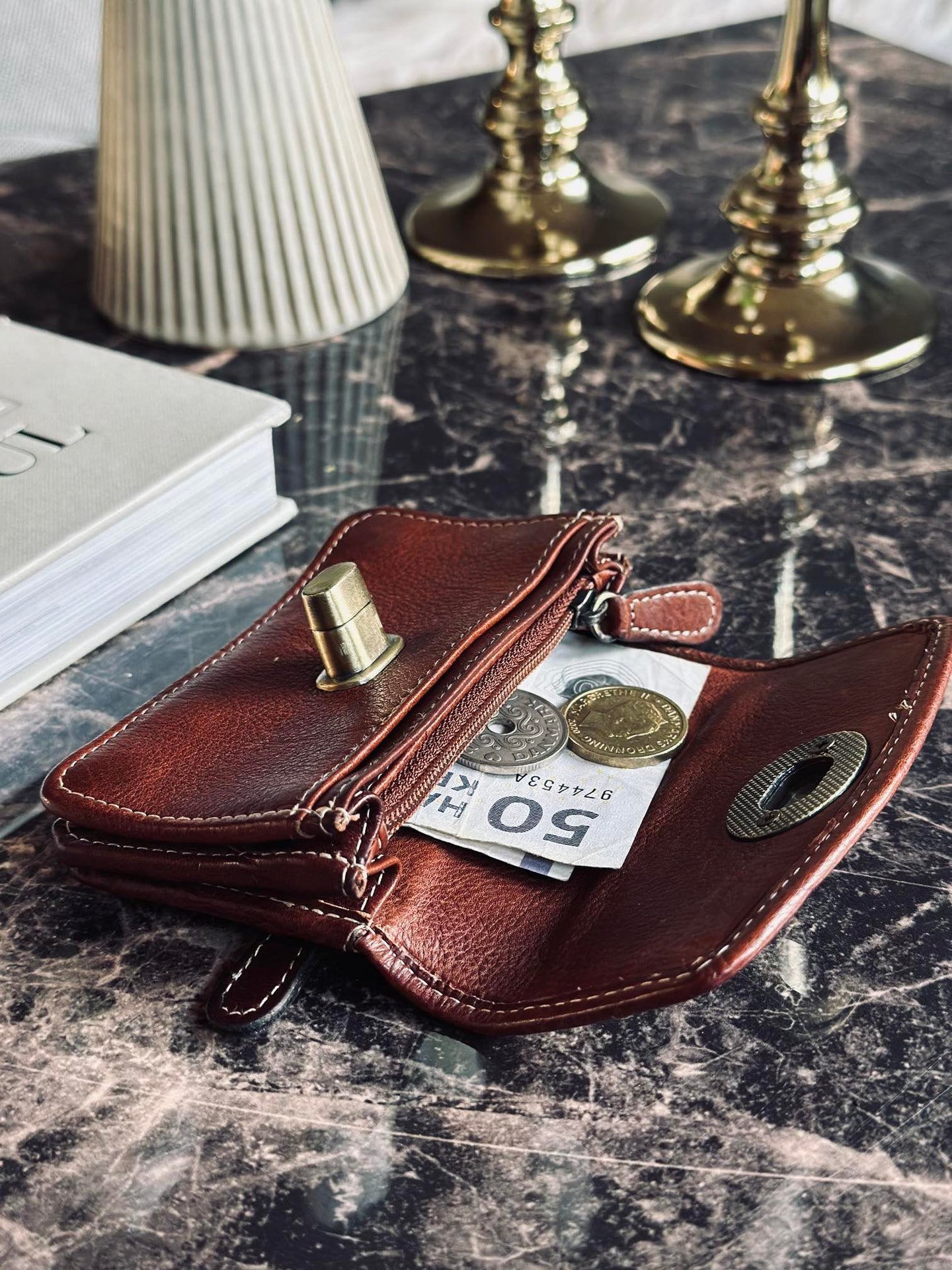 Geldbörse Moa Small Cognac