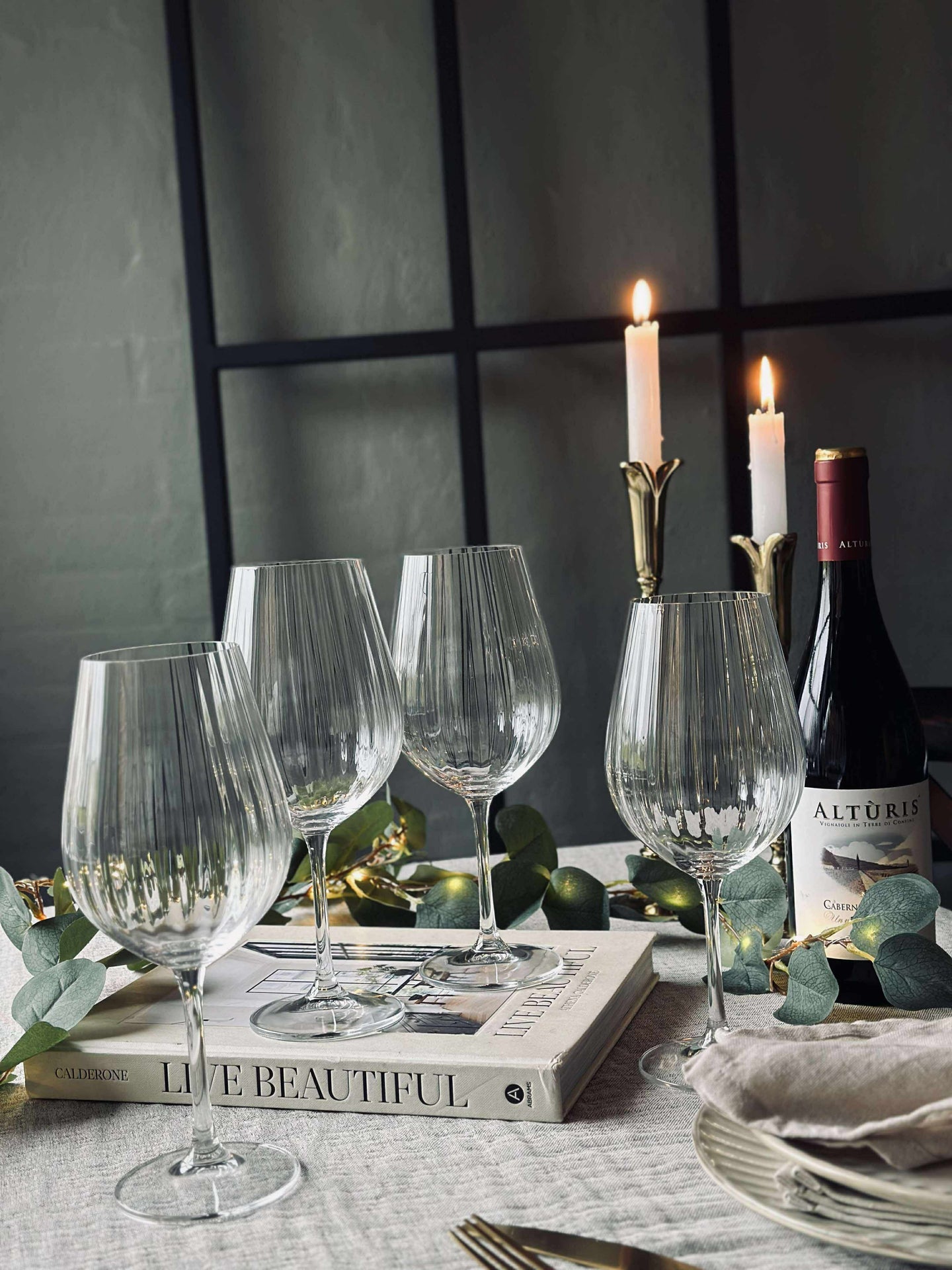 Weingläser Rotwein CRYSTAL - Set mit 4 Stk.