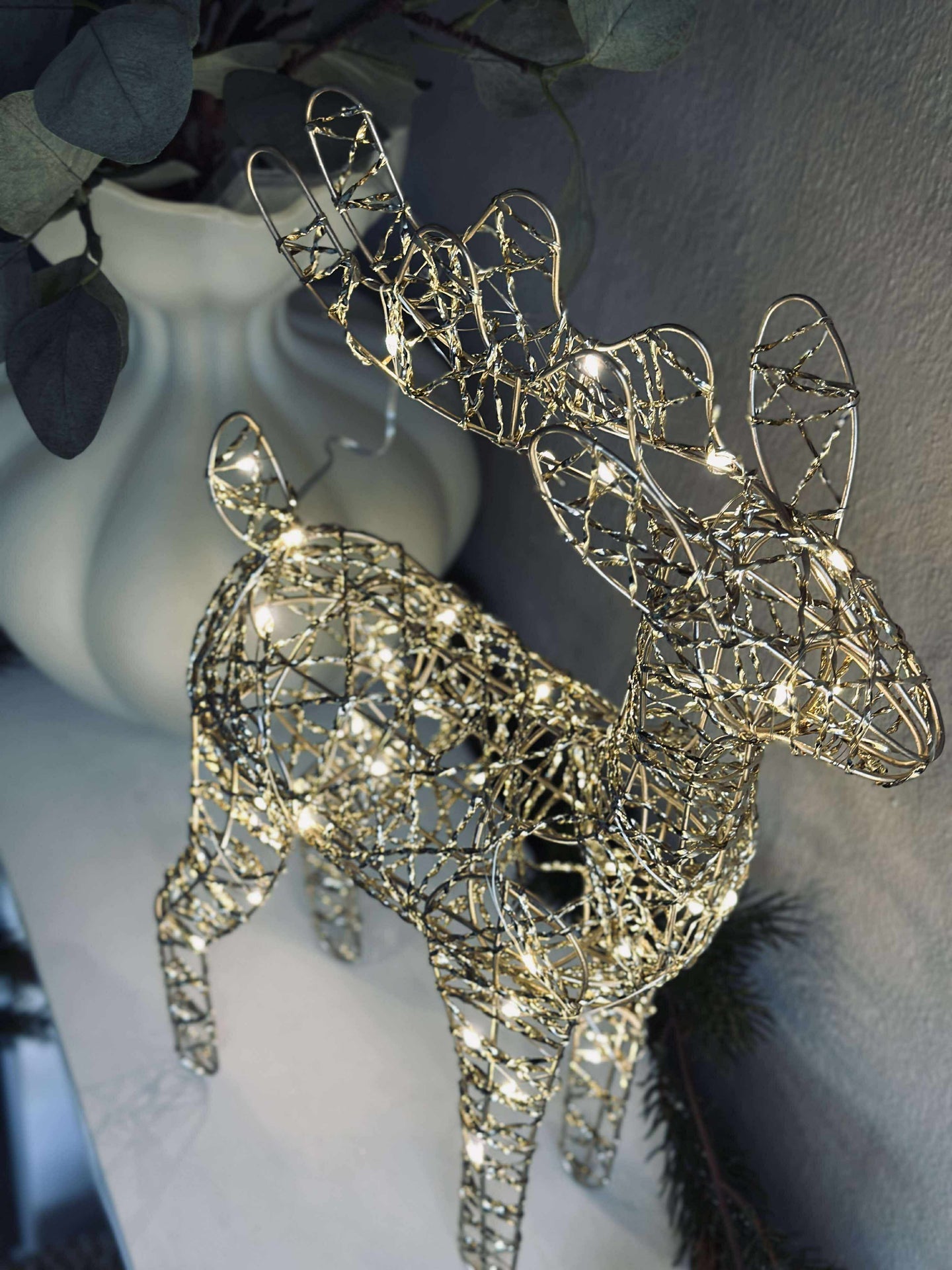 Rentier mit LED-Licht