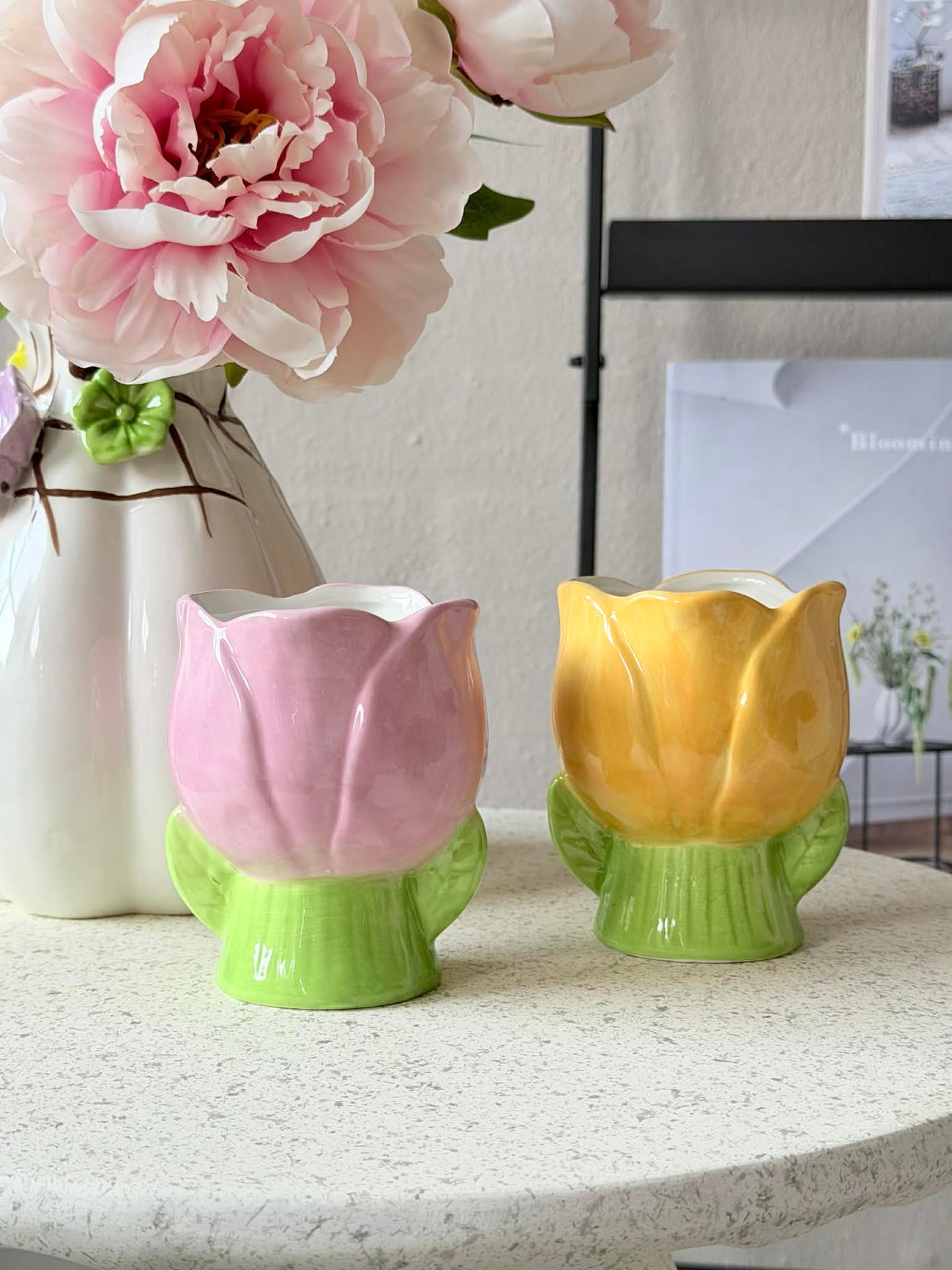 Übertopf Tulpe - mehrere Farben