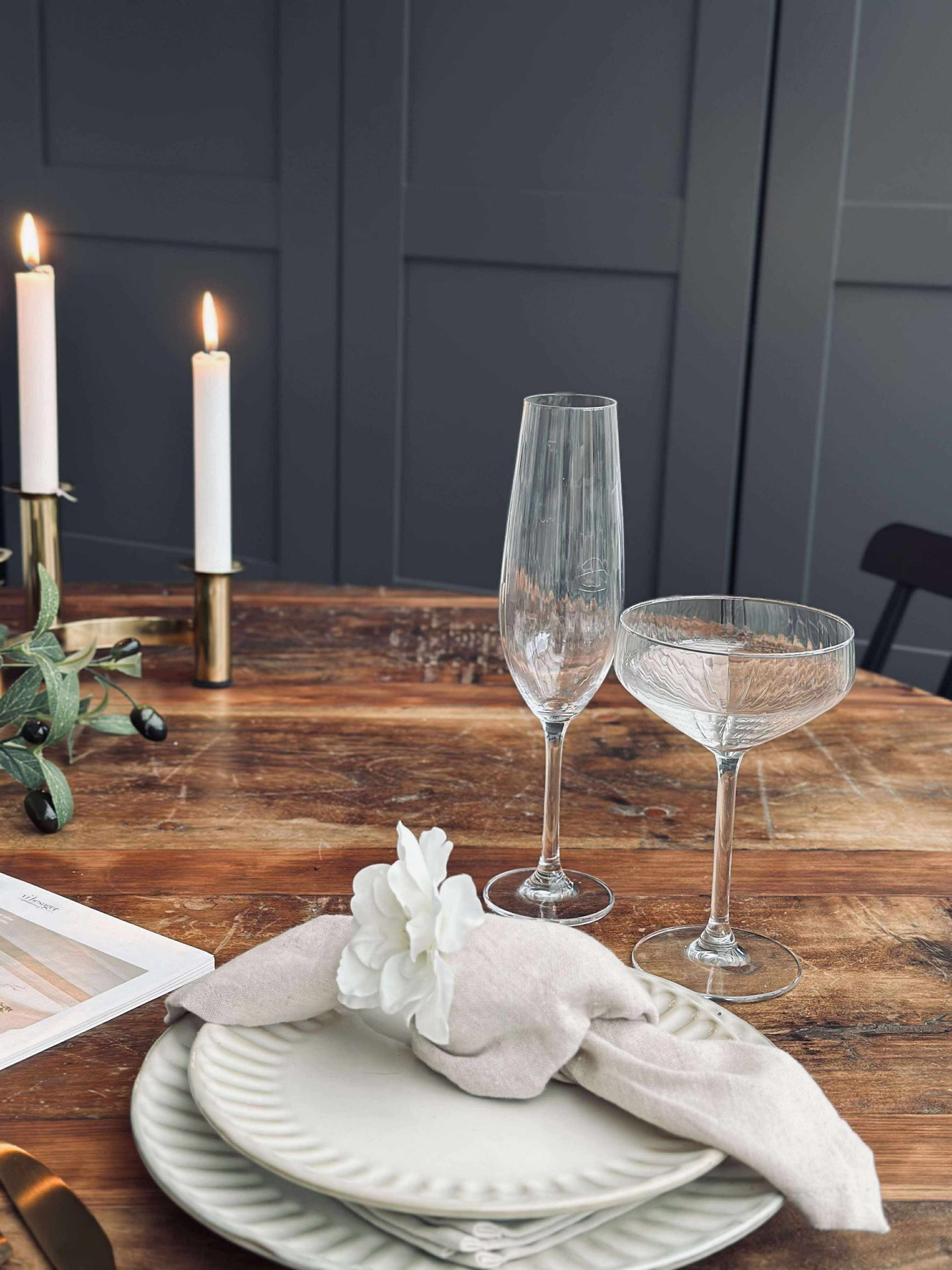 Champagnerglas CRYSTAL - Set mit 4 Stk.