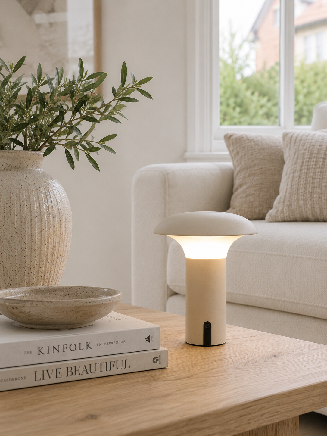 Wiederaufladbare Lampe für Innen und Außen