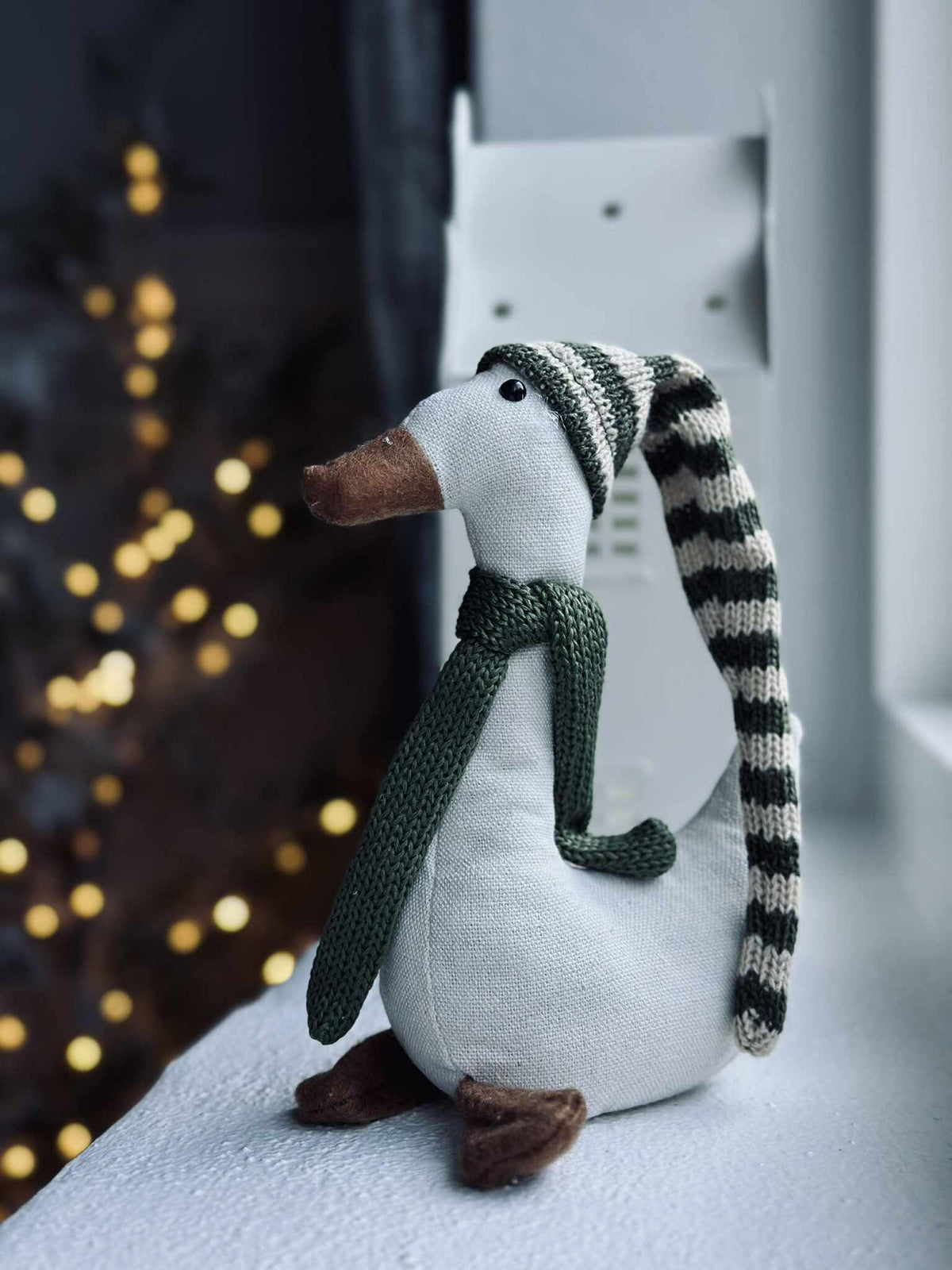 Weihnachtsente mit grüner Mütze - Mini