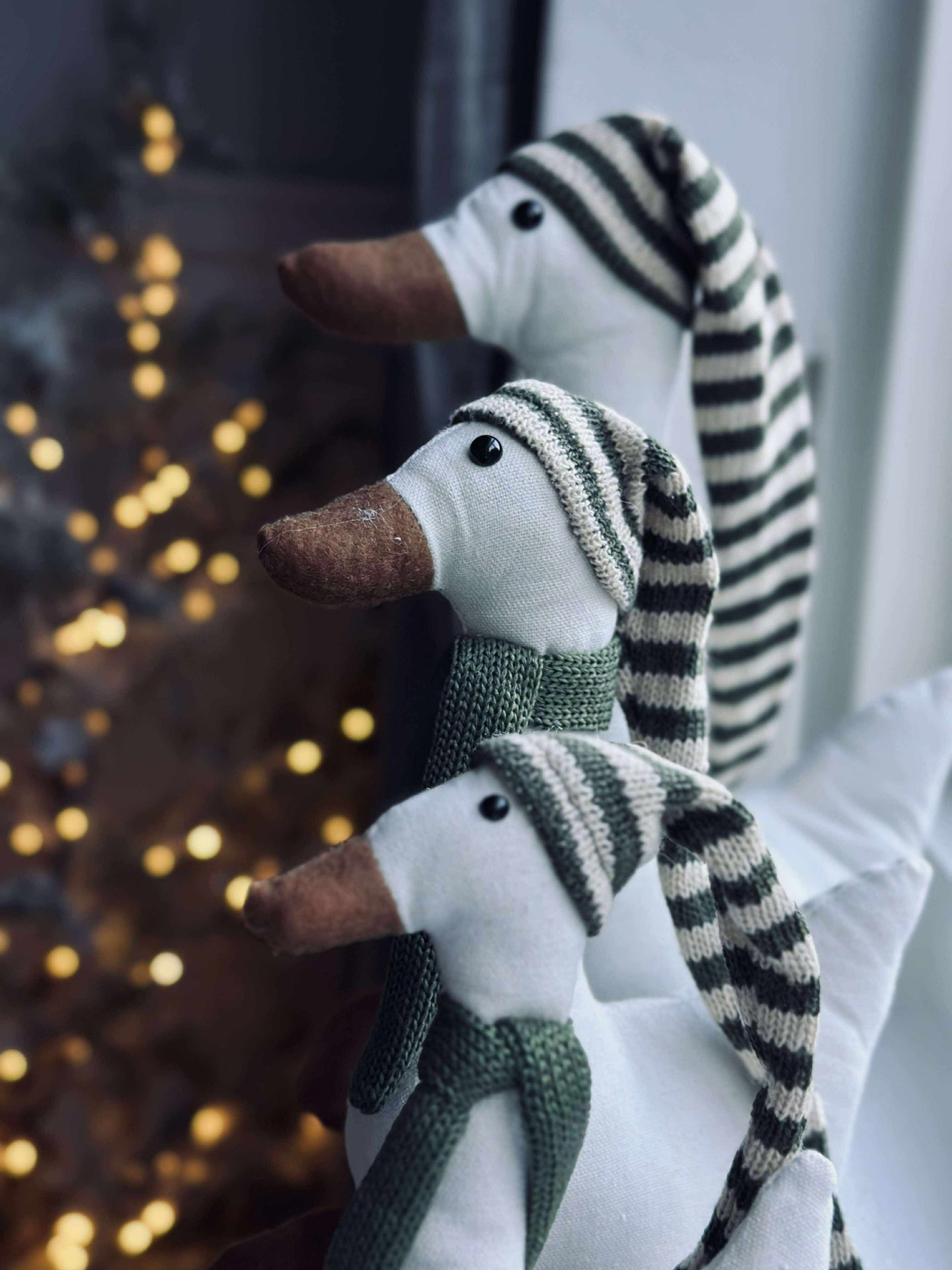 Weihnachtsente mit grüner Mütze - Mini