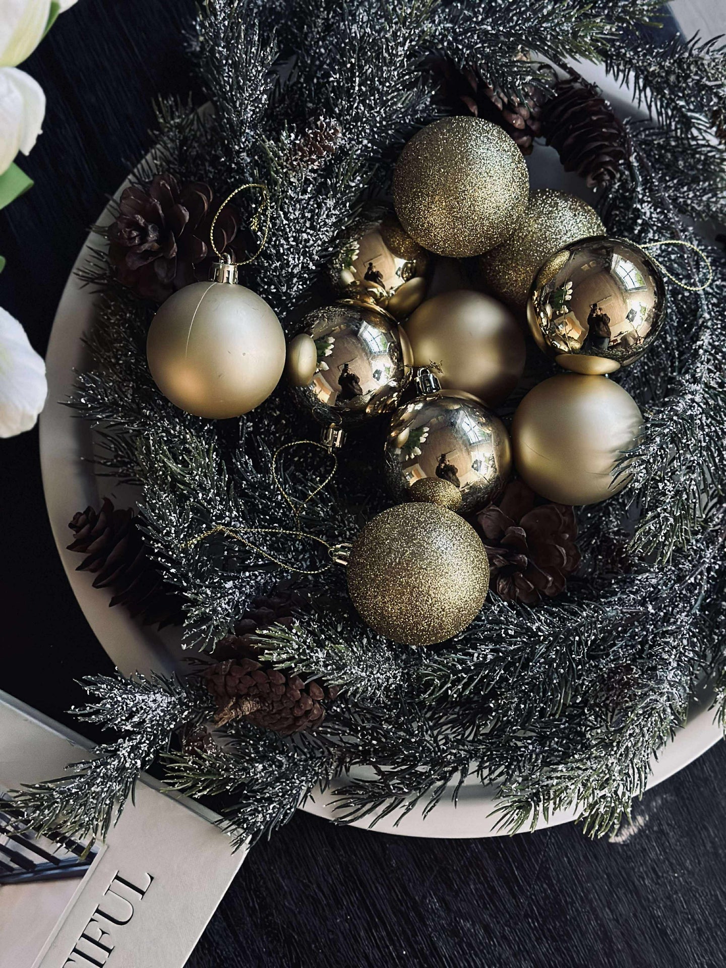 Weihnachtskugeln Gold - 10 Stk.