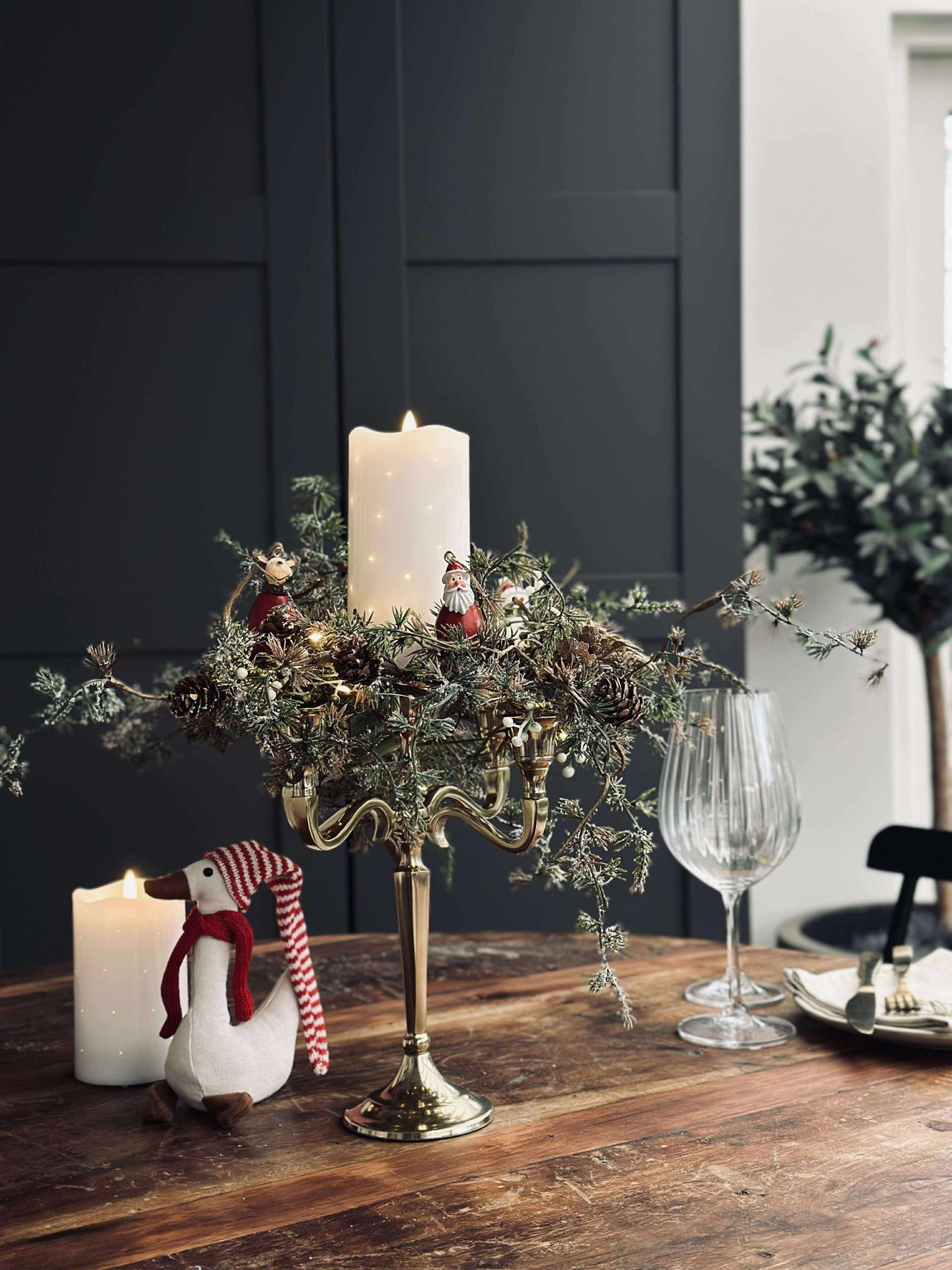 Kerzenständer Alu Gold - 5-armig