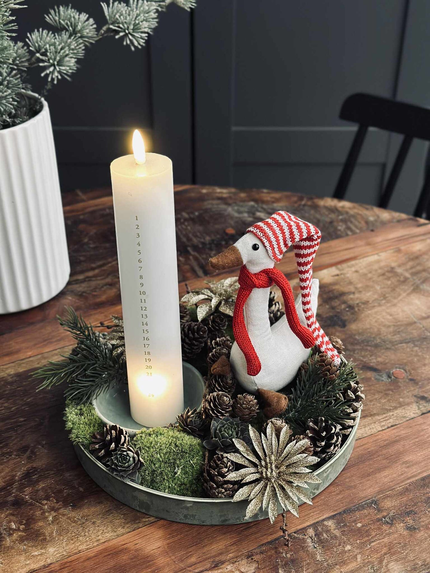 LED Kalenderkerze inkl. Fernbedienung