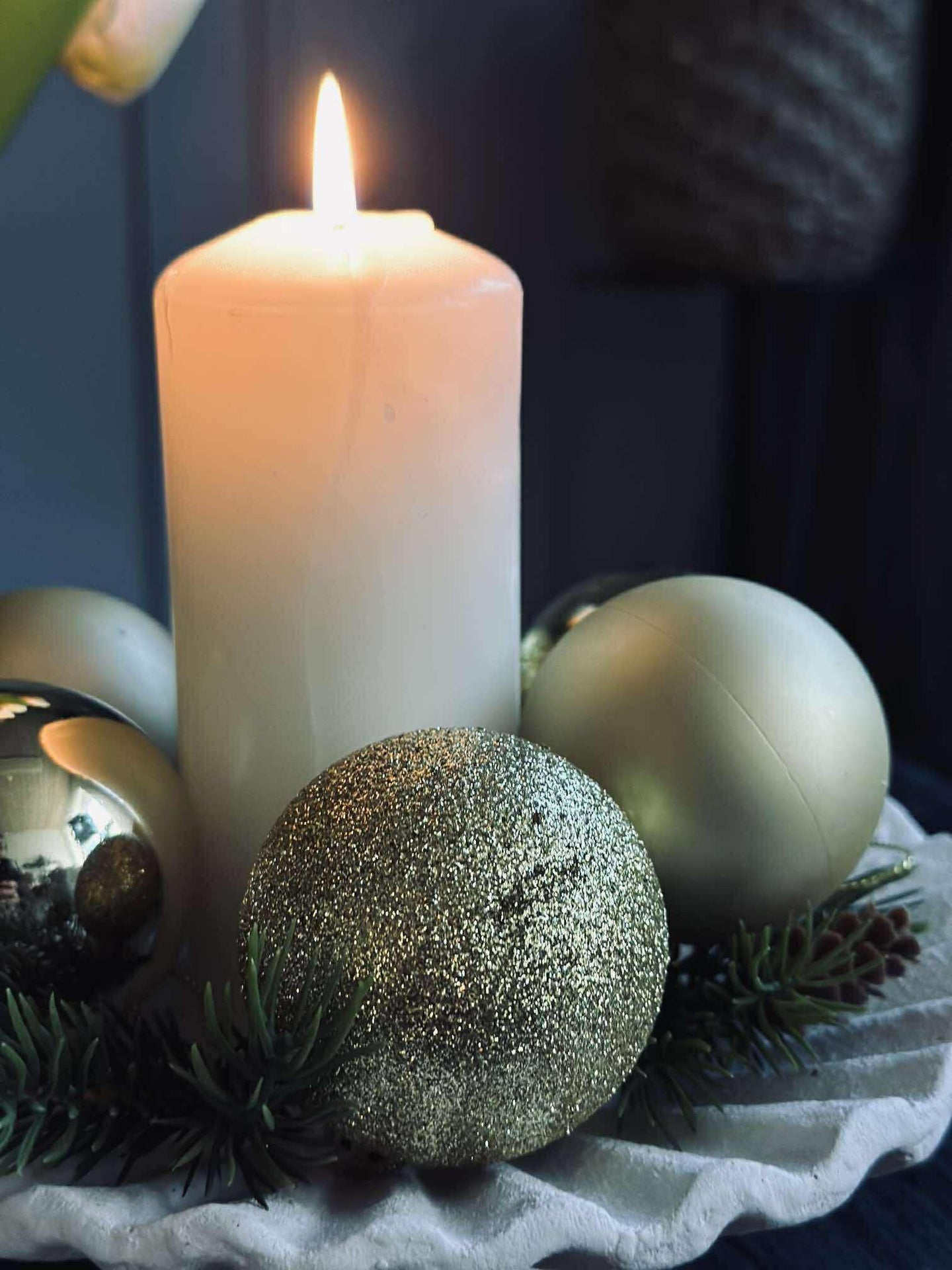 Weihnachtskugeln Gold - 10 Stk.