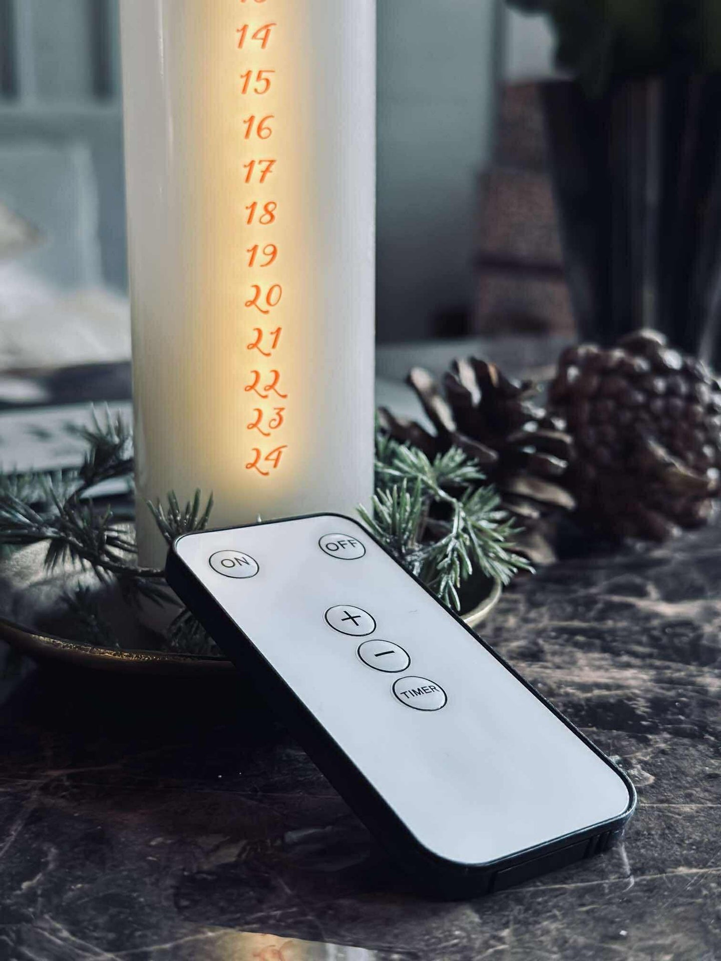 LED Kalenderkerze TWINKLE inkl. Fernbedienung