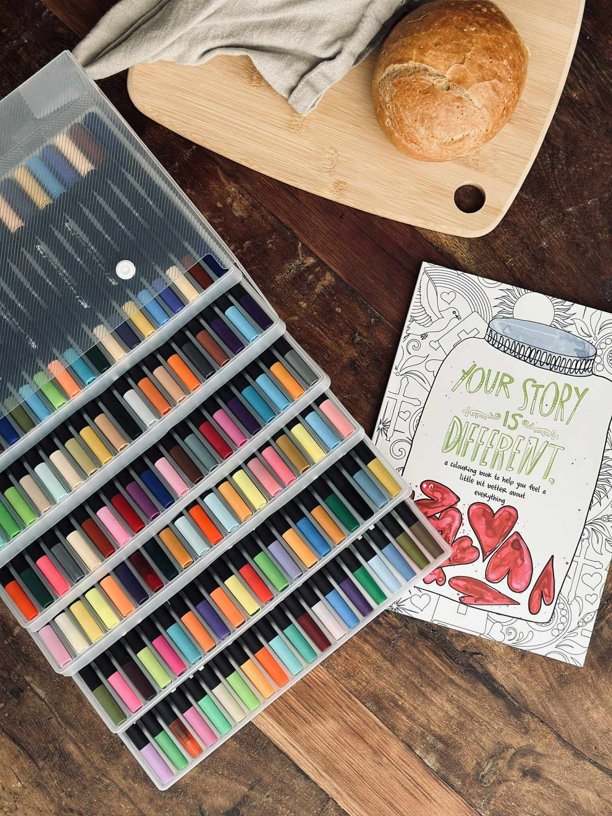 120 doppelseitige wasserbasierte Brushpens