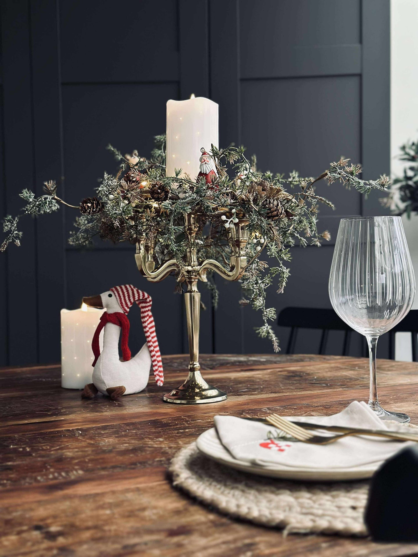 Kerzenständer Alu Gold - 5-armig