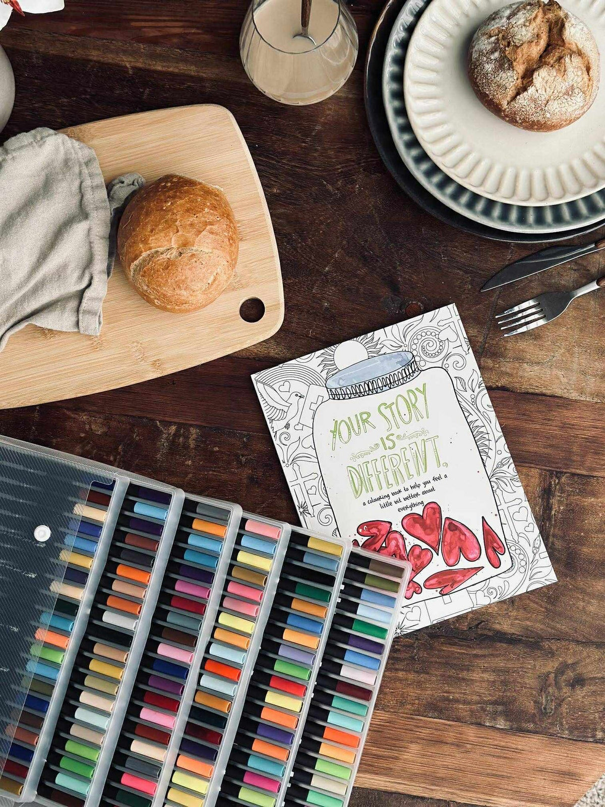 120 doppelseitige wasserbasierte Brushpens