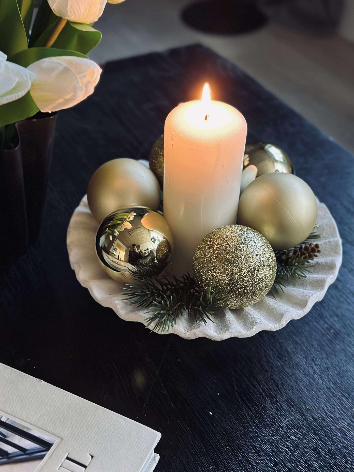 Weihnachtskugeln Gold - 10 Stk.