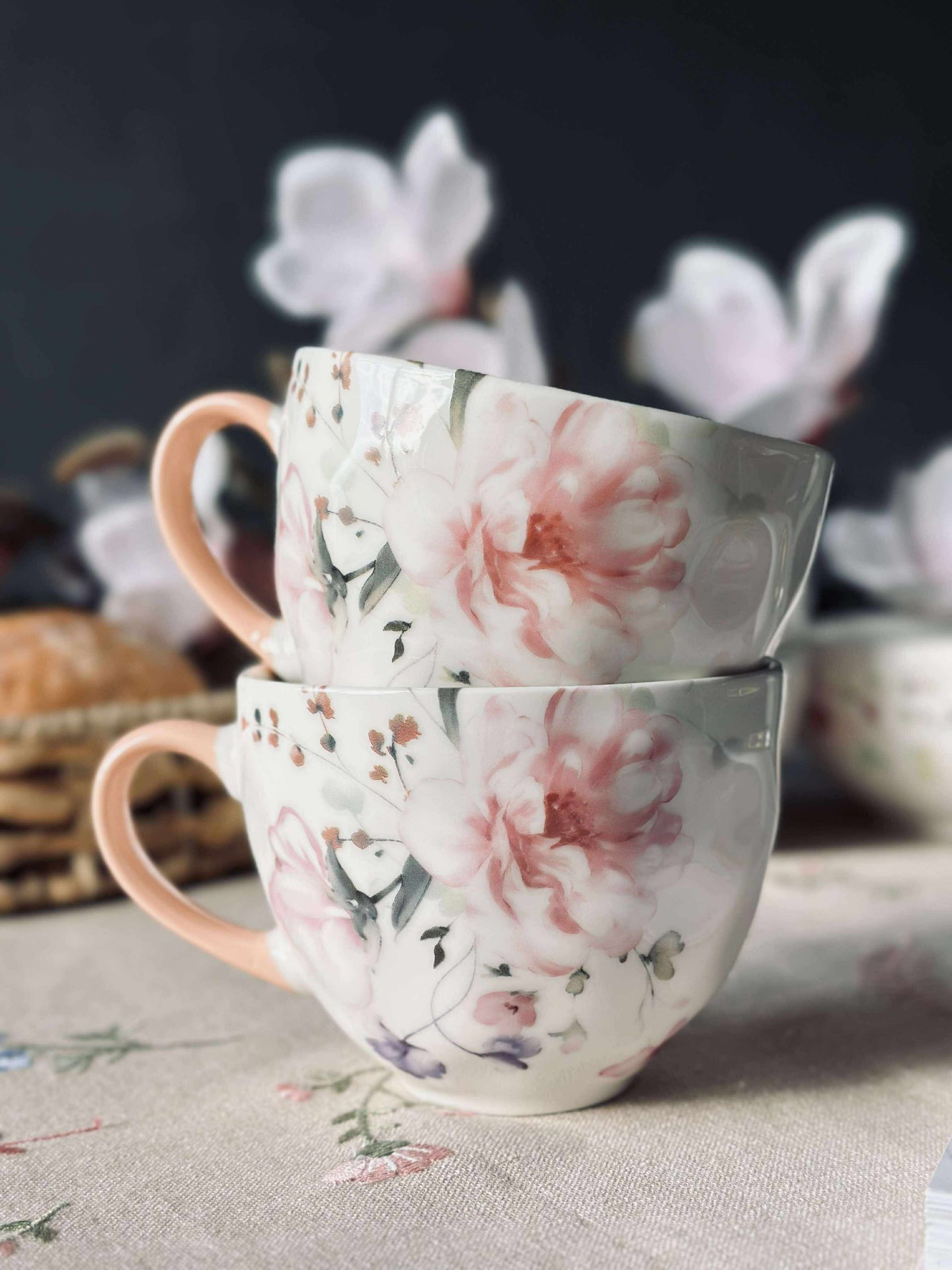 Becher Flora Rosa