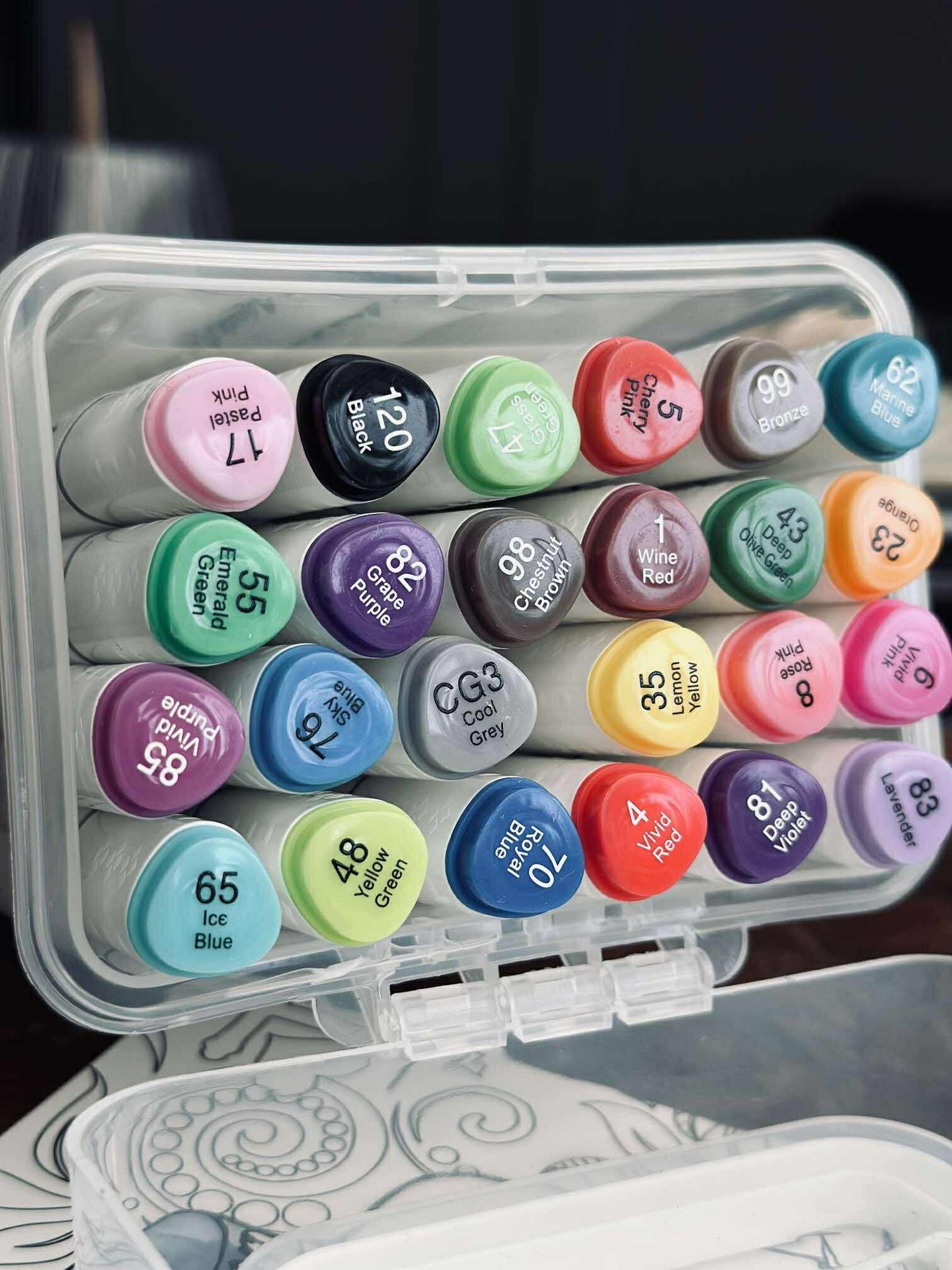 24 doppelte Marker - Wasserbasierte Twinmarker