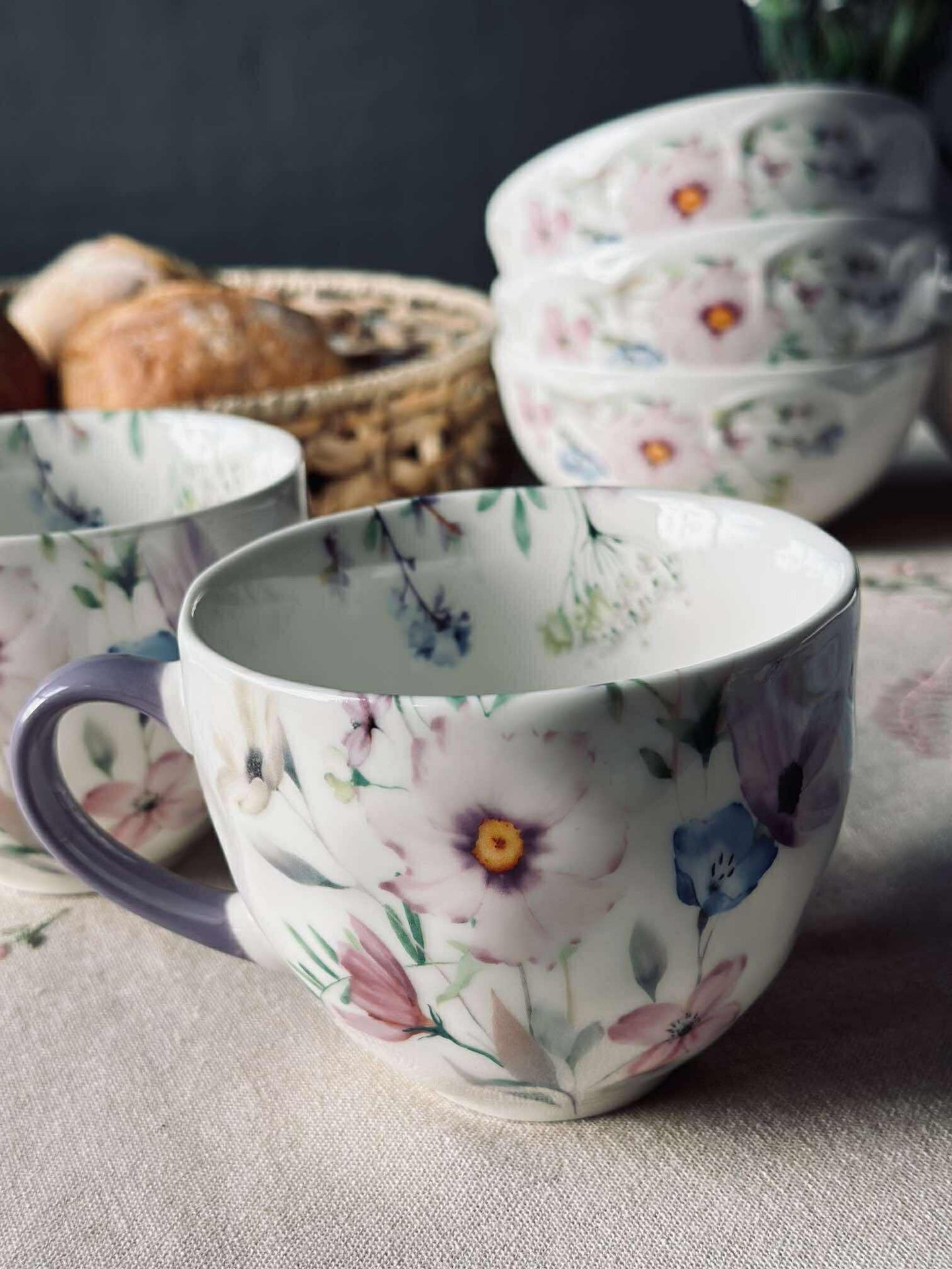 Becher Flora Lila