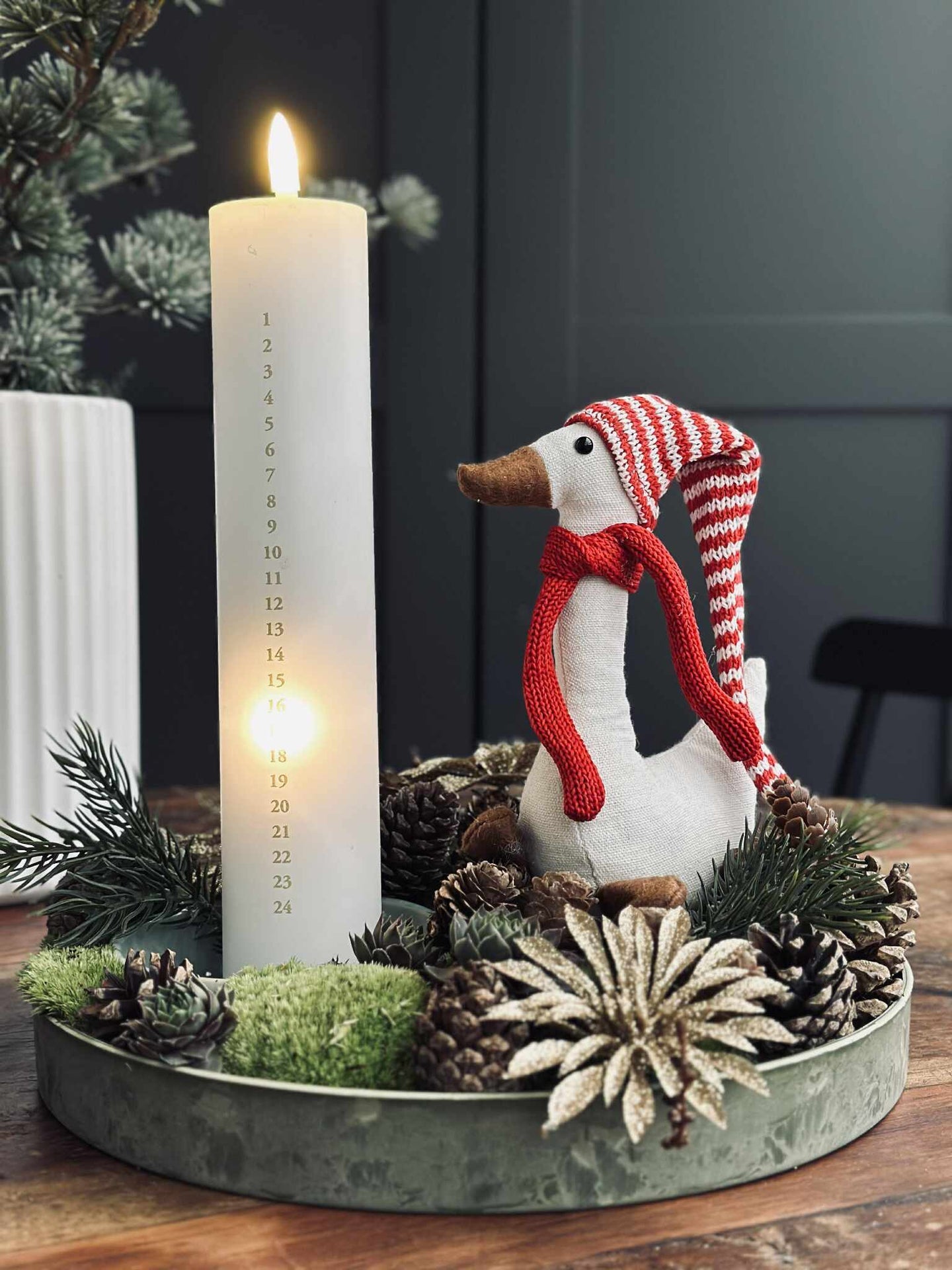 LED Kalenderkerze inkl. Fernbedienung