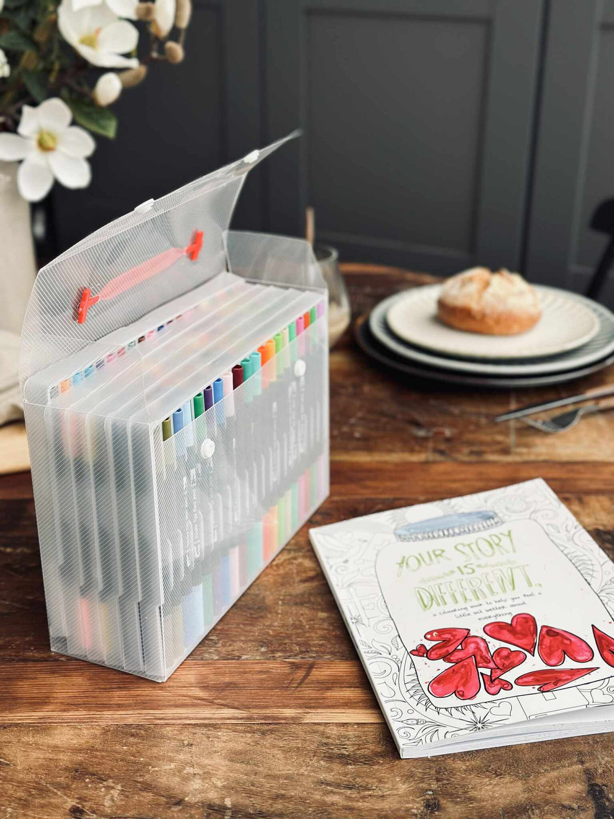 120 doppelseitige wasserbasierte Brushpens