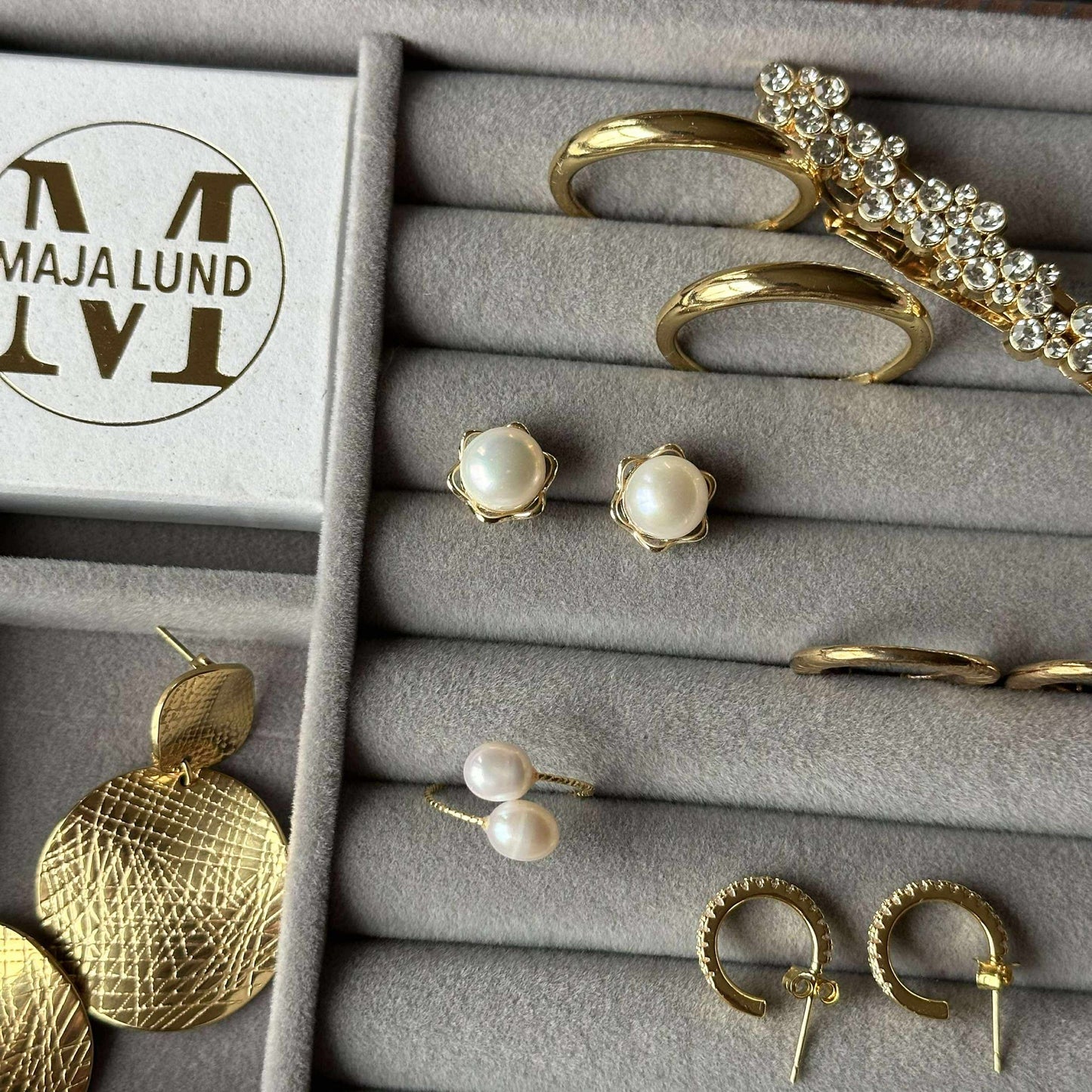 Ring Miara - Verstellbar, vergoldet