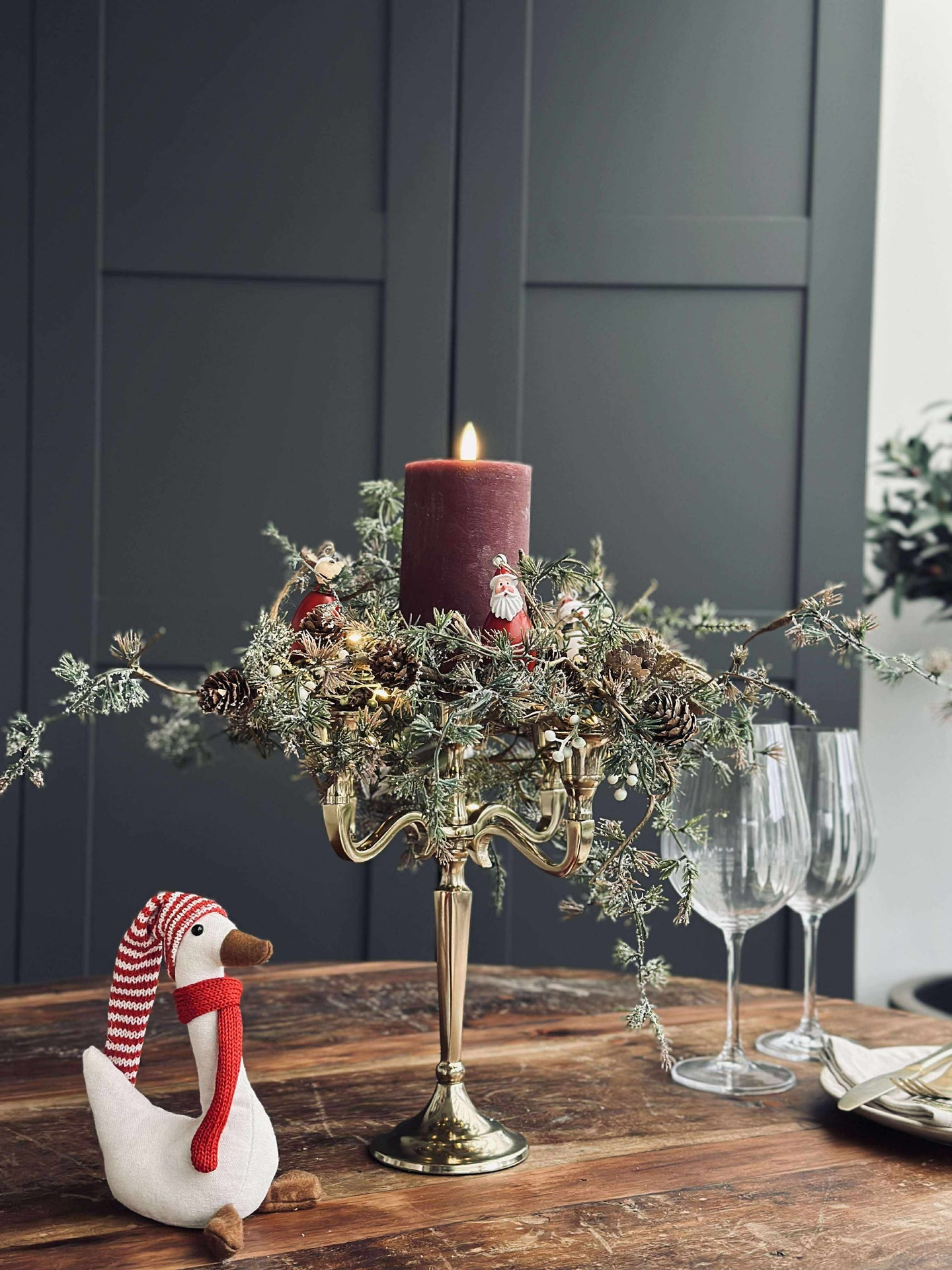 Kerzenständer Alu Gold - 5-armig